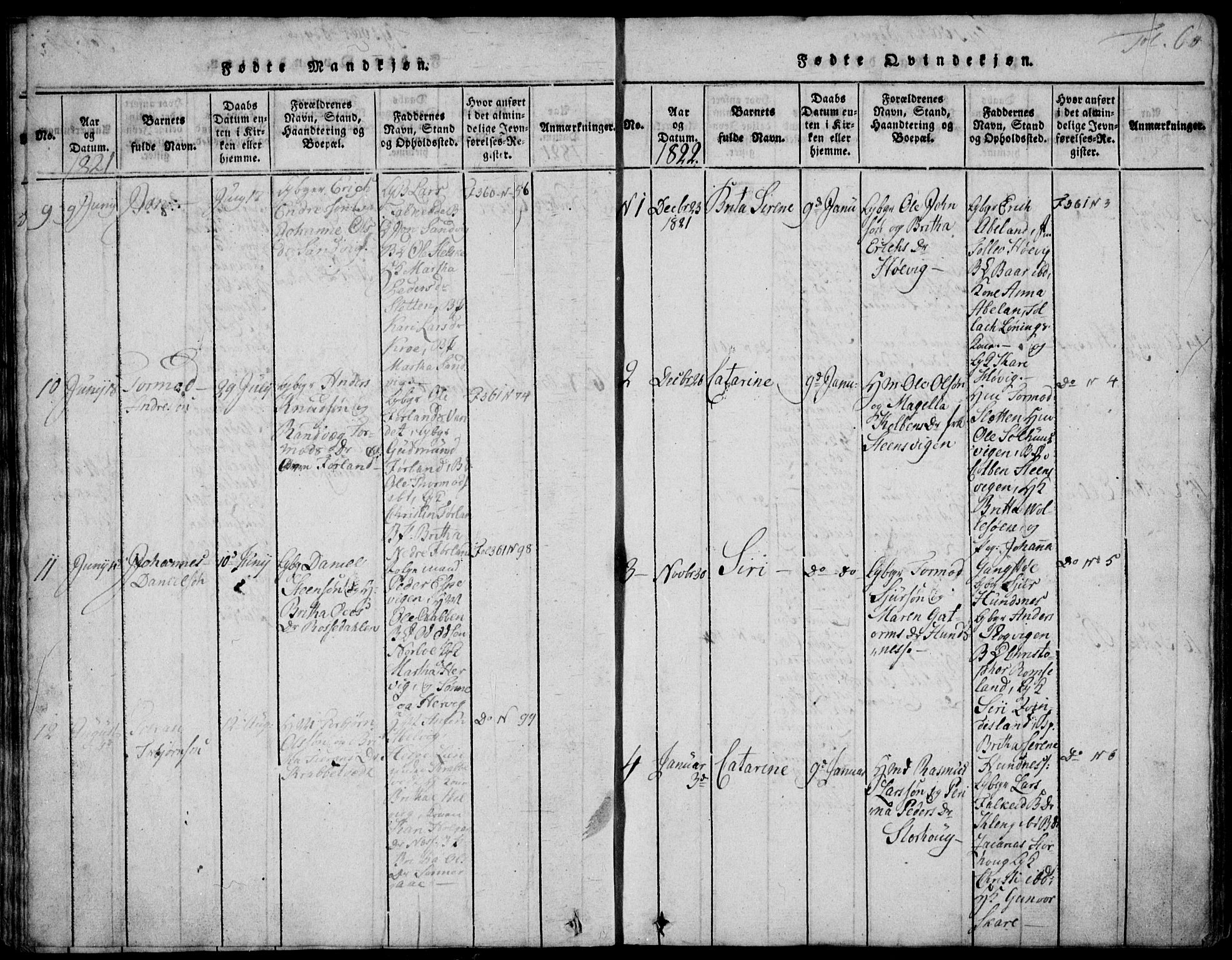 Skjold sokneprestkontor, AV/SAST-A-101847/H/Ha/Hab/L0002: Parish register (copy) no. B 2 /1, 1815-1830, p. 60