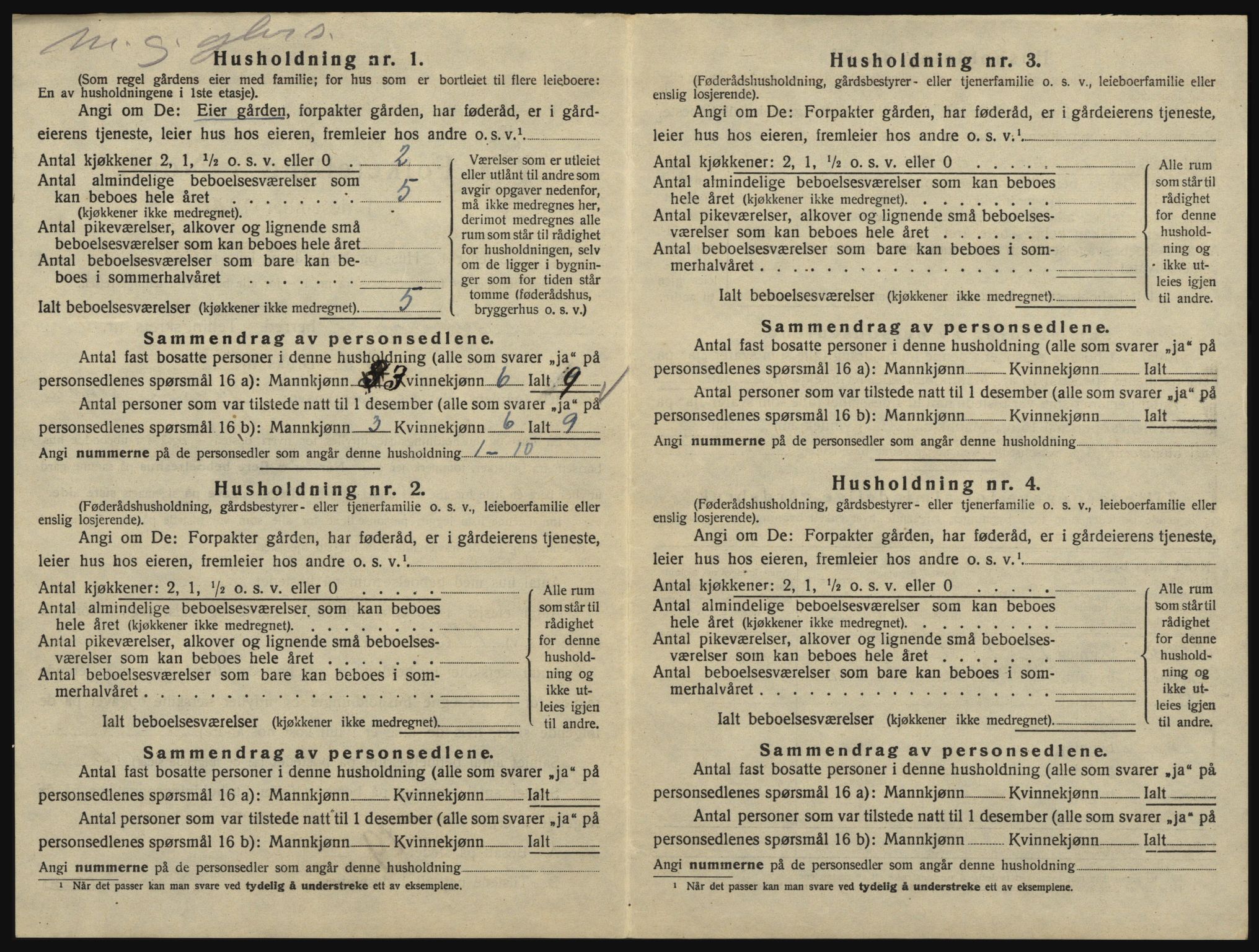 SAO, 1920 census for Eidsberg, 1920, p. 1492