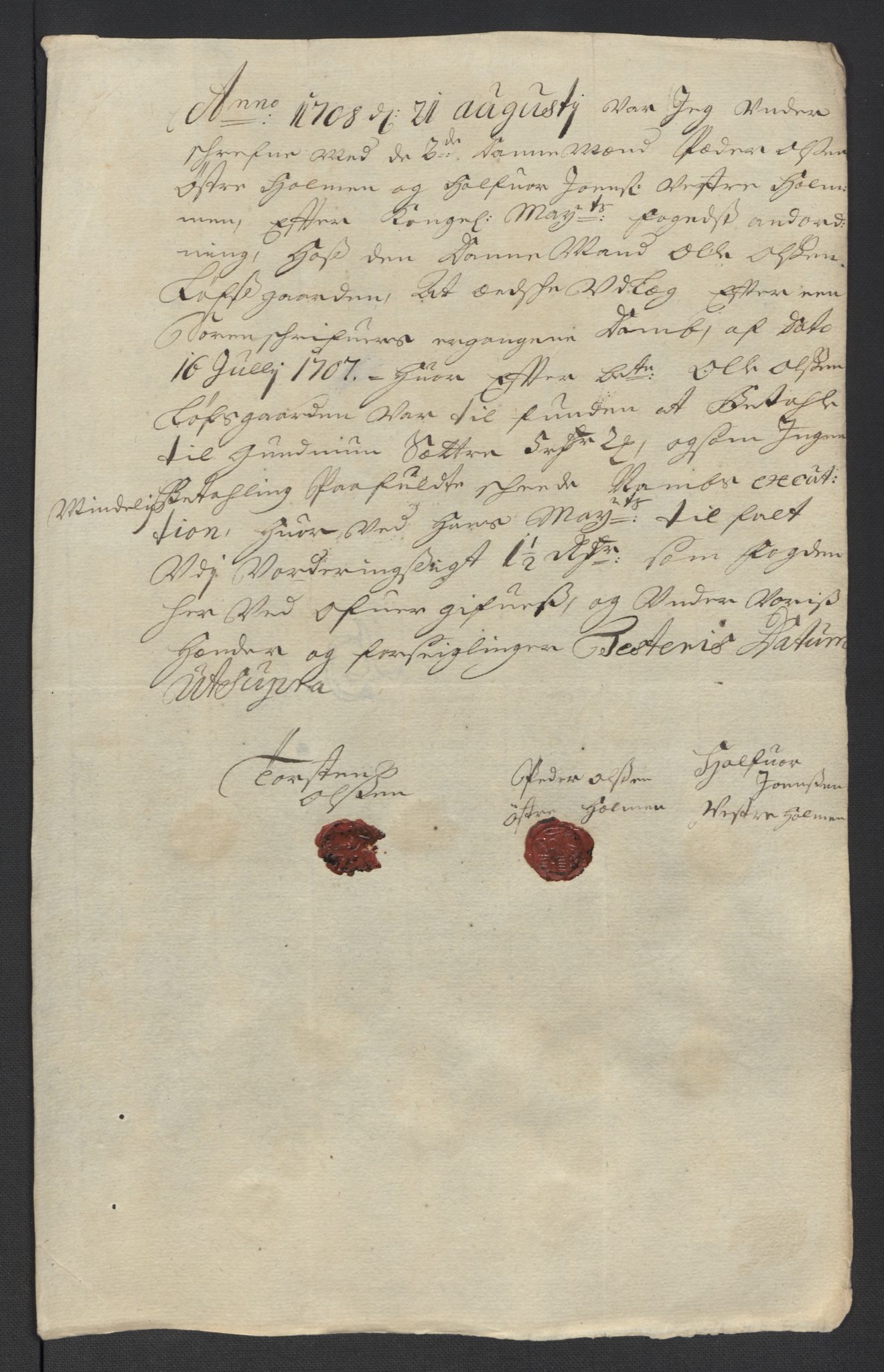 Rentekammeret inntil 1814, Reviderte regnskaper, Fogderegnskap, AV/RA-EA-4092/R13/L0845: Fogderegnskap Solør, Odal og Østerdal, 1708, p. 163