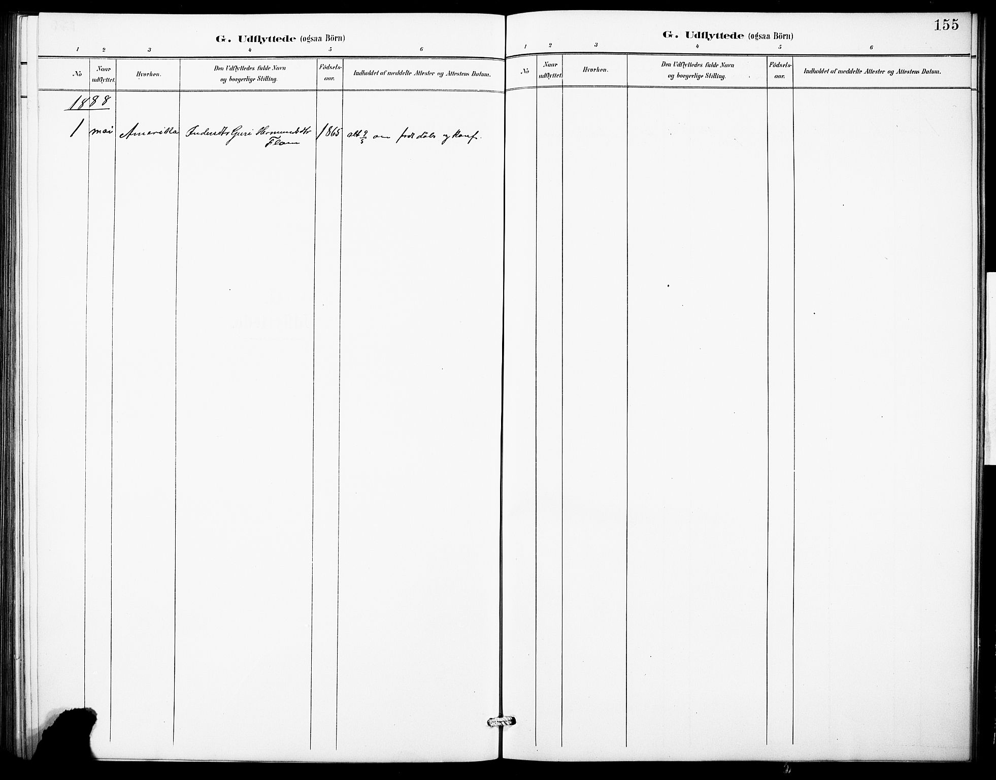 Aurland sokneprestembete, SAB/A-99937/H/Hb/Hbb/L0002: Parish register (copy) no. B 2, 1887-1929, p. 155