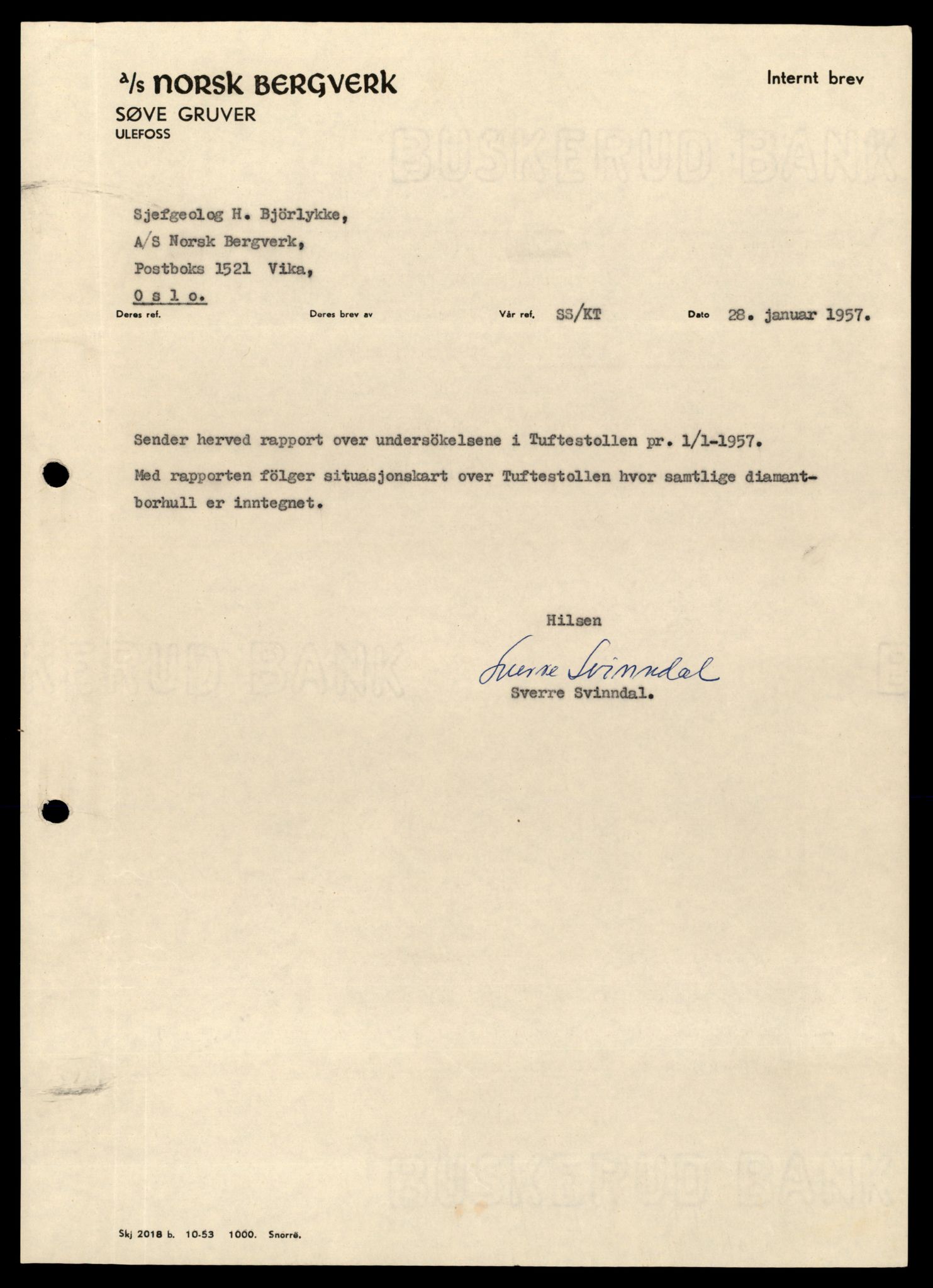 Direktoratet for mineralforvaltning , AV/SAT-A-1562/F/L0433: Rapporter, 1912-1986, p. 142