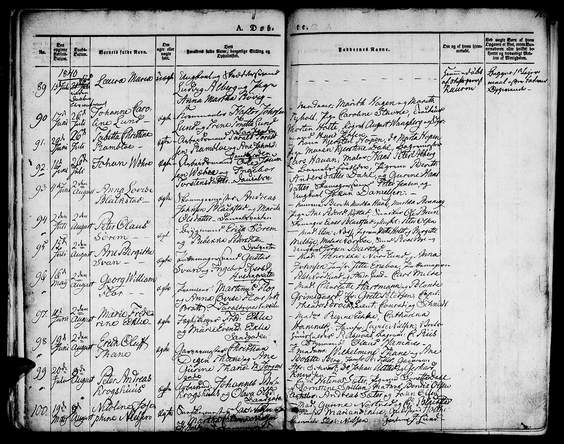 Ministerialprotokoller, klokkerbøker og fødselsregistre - Sør-Trøndelag, SAT/A-1456/601/L0048: Parish register (official) no. 601A16, 1840-1847, p. 10