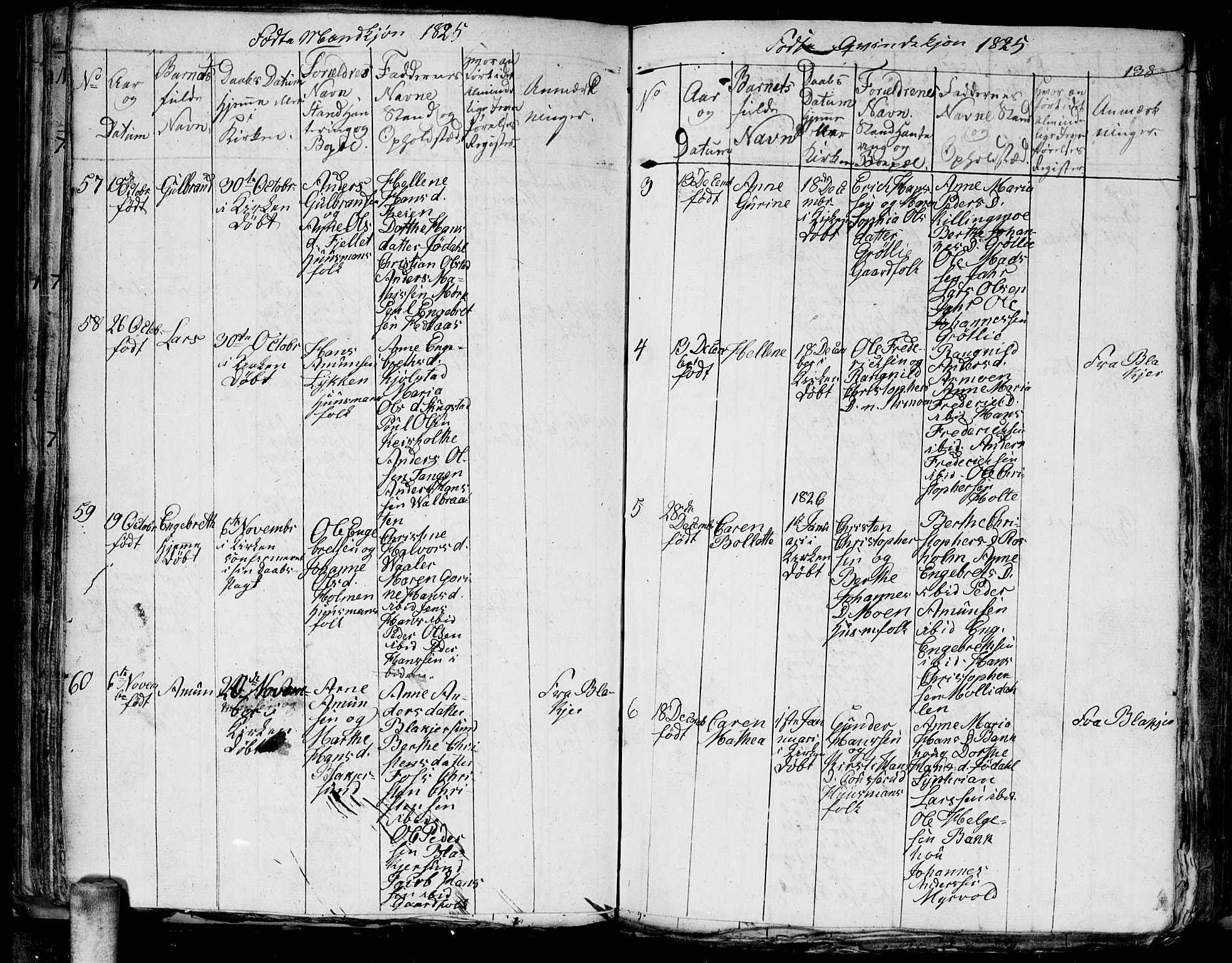 Aurskog prestekontor Kirkebøker, SAO/A-10304a/G/Ga/L0001: Parish register (copy) no. I 1, 1814-1829, p. 138