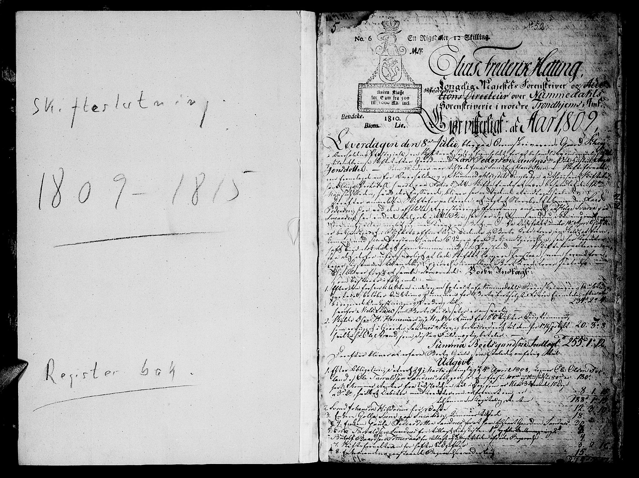 Namdal sorenskriveri, AV/SAT-A-4133/1/3/3A/L0036: Skifteprotokoll nr. 26, 1809-1815