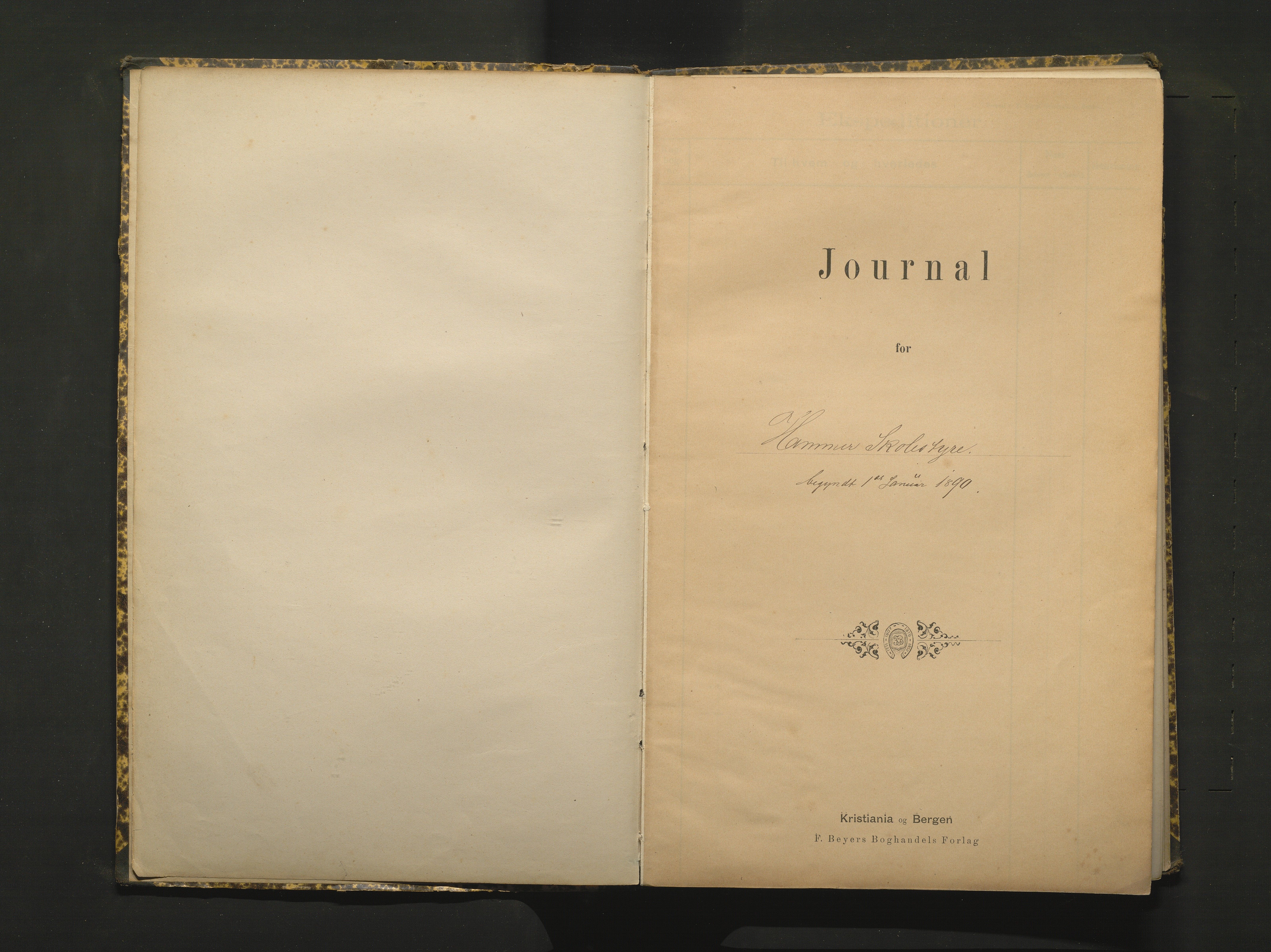 Hamre kommune. Skulestyret, IKAH/1254-211/C/Ca/L0002: Postjournal for Hamre skulestyre, 1890-1901