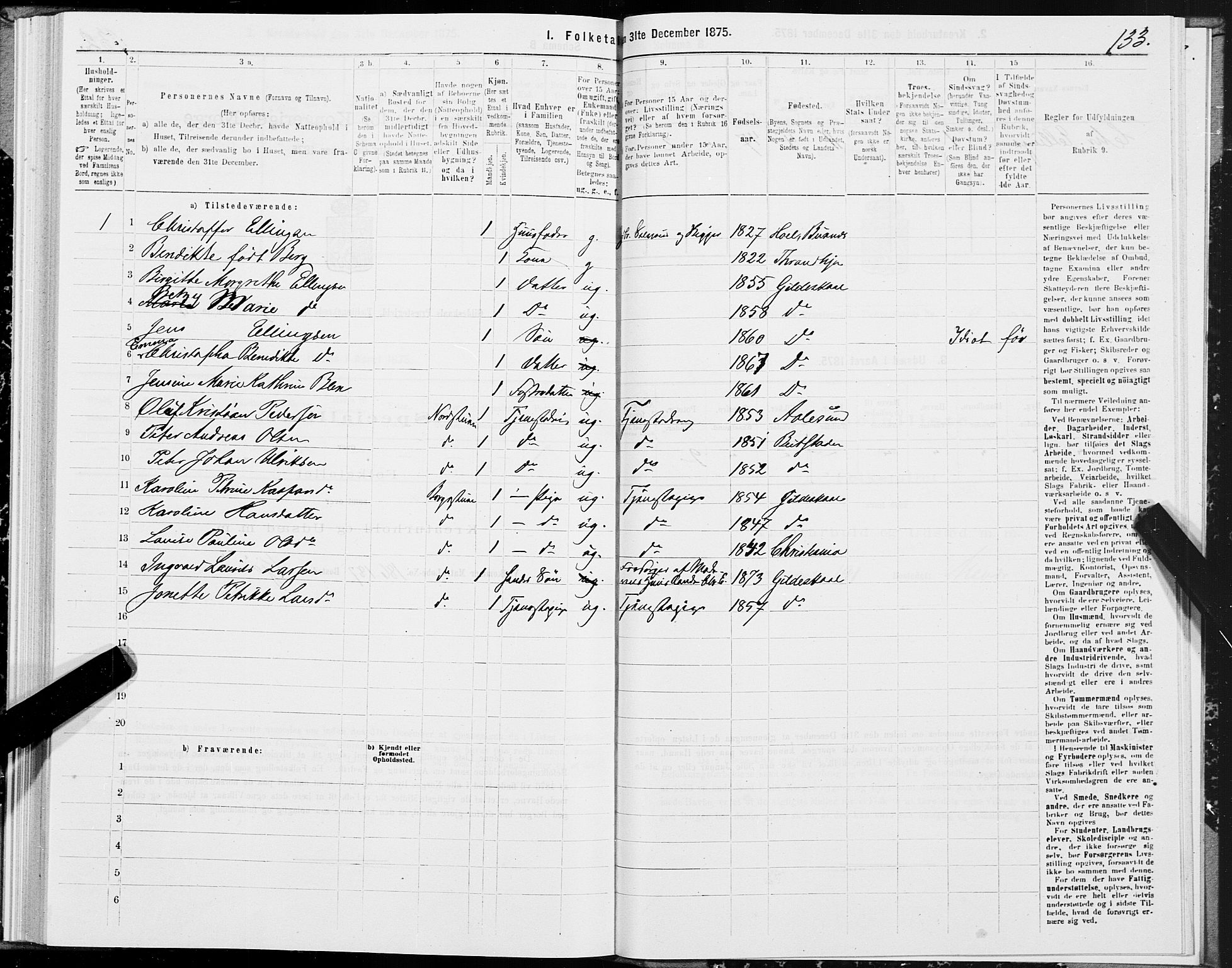 SAT, 1875 census for 1838P Gildeskål, 1875, p. 4133