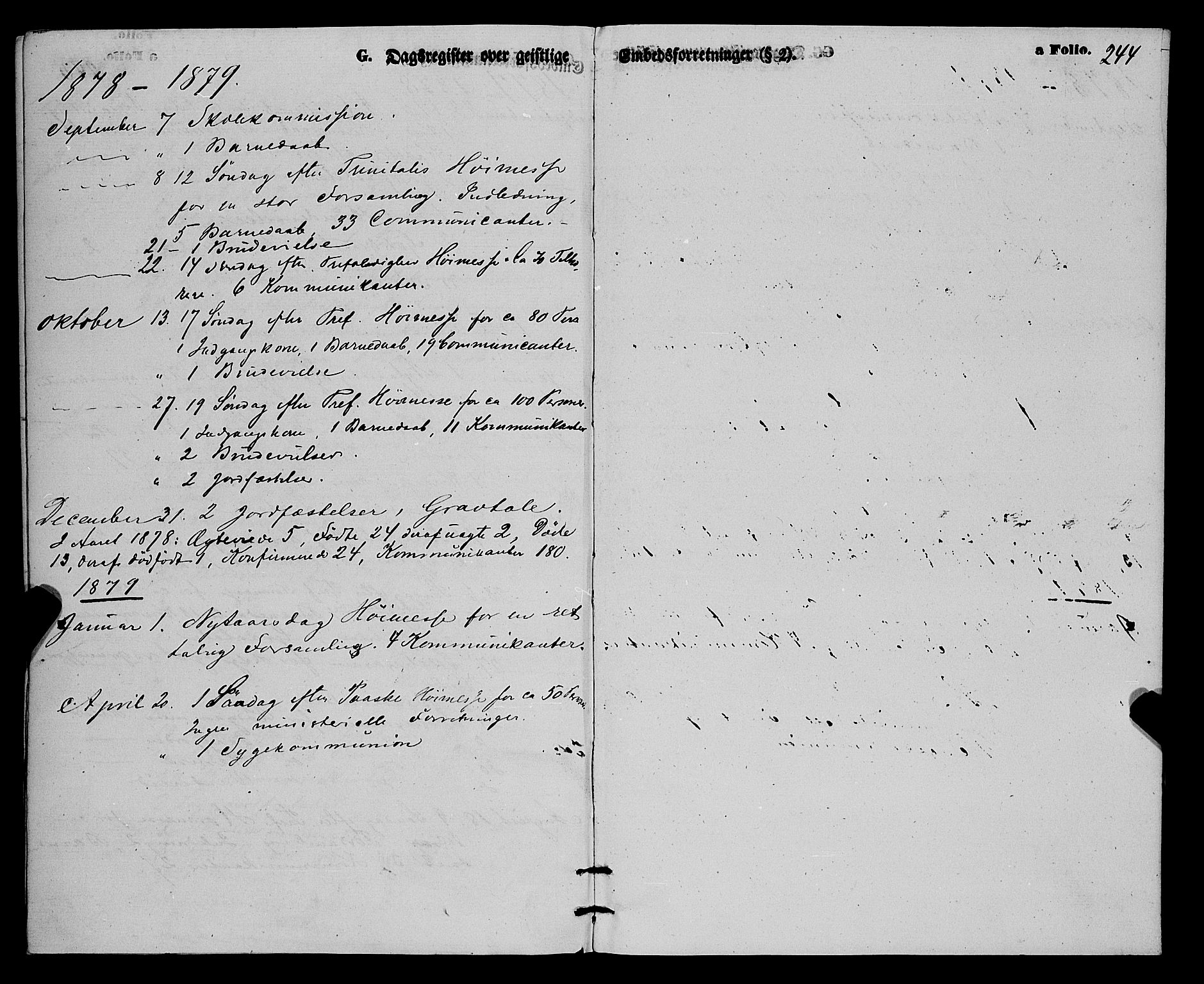 Karlsøy sokneprestembete, SATØ/S-1299/H/Ha/Haa/L0010kirke: Parish register (official) no. 10, 1867-1878, p. 244