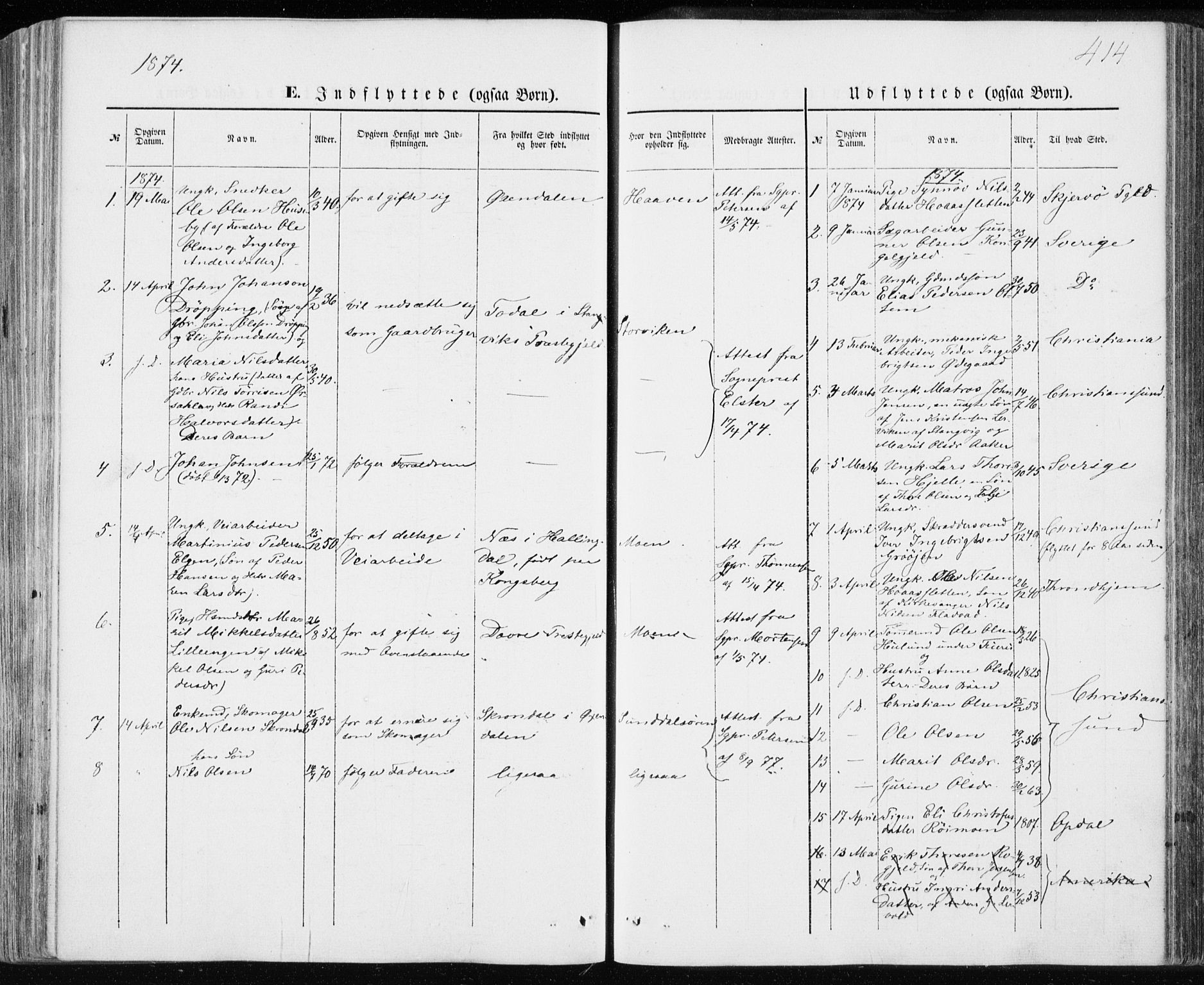 Ministerialprotokoller, klokkerbøker og fødselsregistre - Møre og Romsdal, AV/SAT-A-1454/590/L1013: Parish register (official) no. 590A05, 1847-1877, p. 414