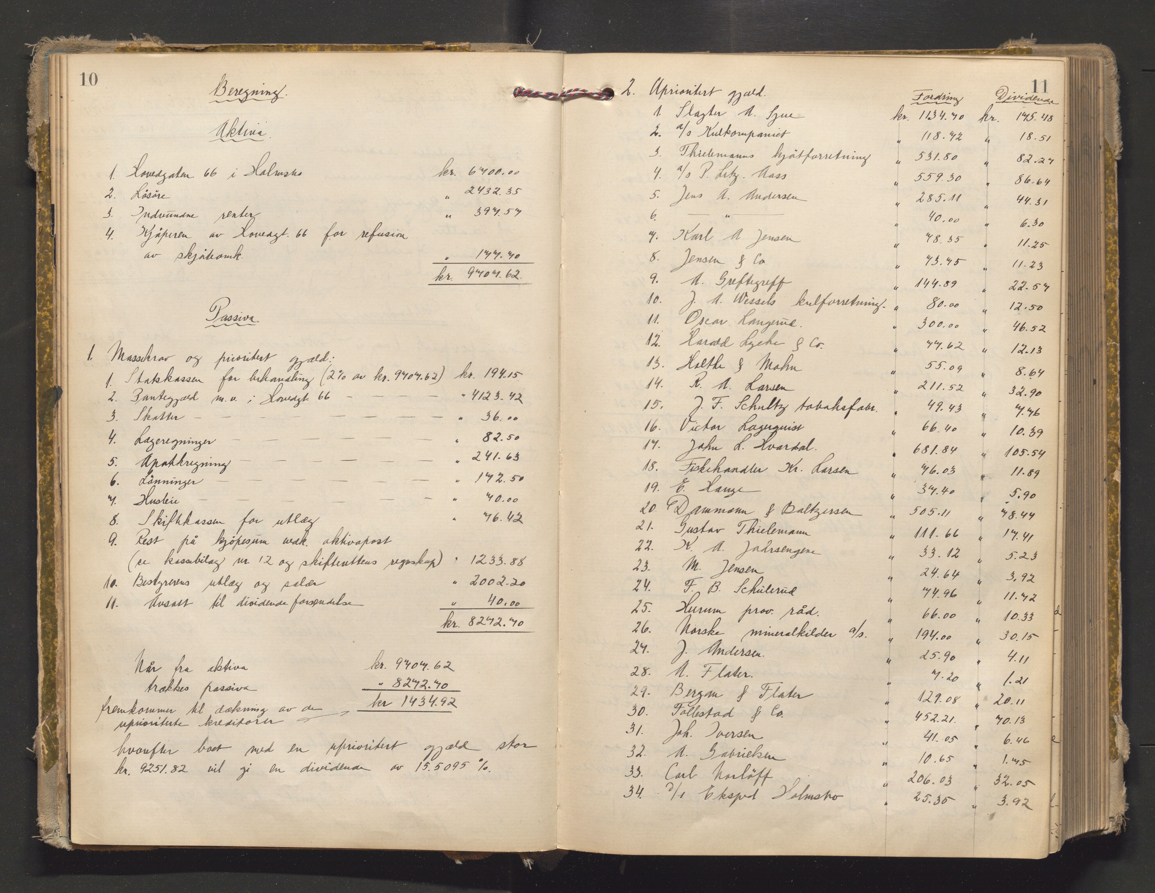 Lier, Røyken og Hurum sorenskriveri, AV/SAKO-A-89/H/He/L0004: Skifteutlodningsprotokoll, 1921-1932, p. 10-11