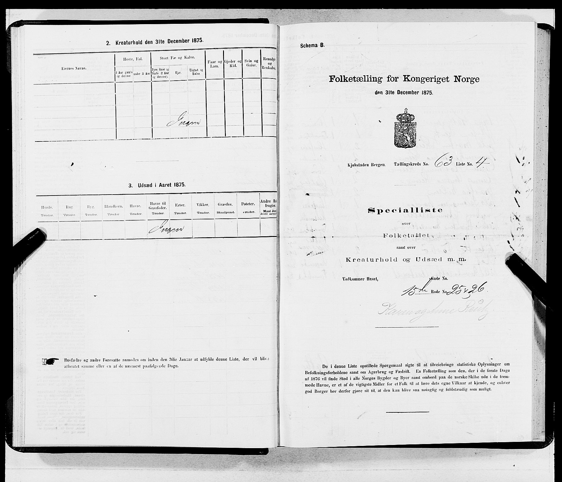 SAB, 1875 census for 1301 Bergen, 1875, p. 3342