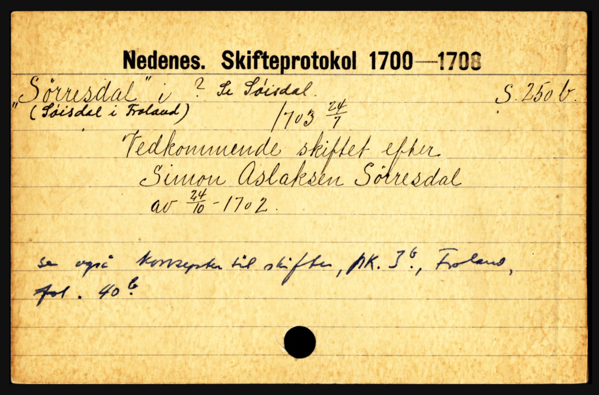 Nedenes sorenskriveri før 1824, AV/SAK-1221-0007/H, p. 29619