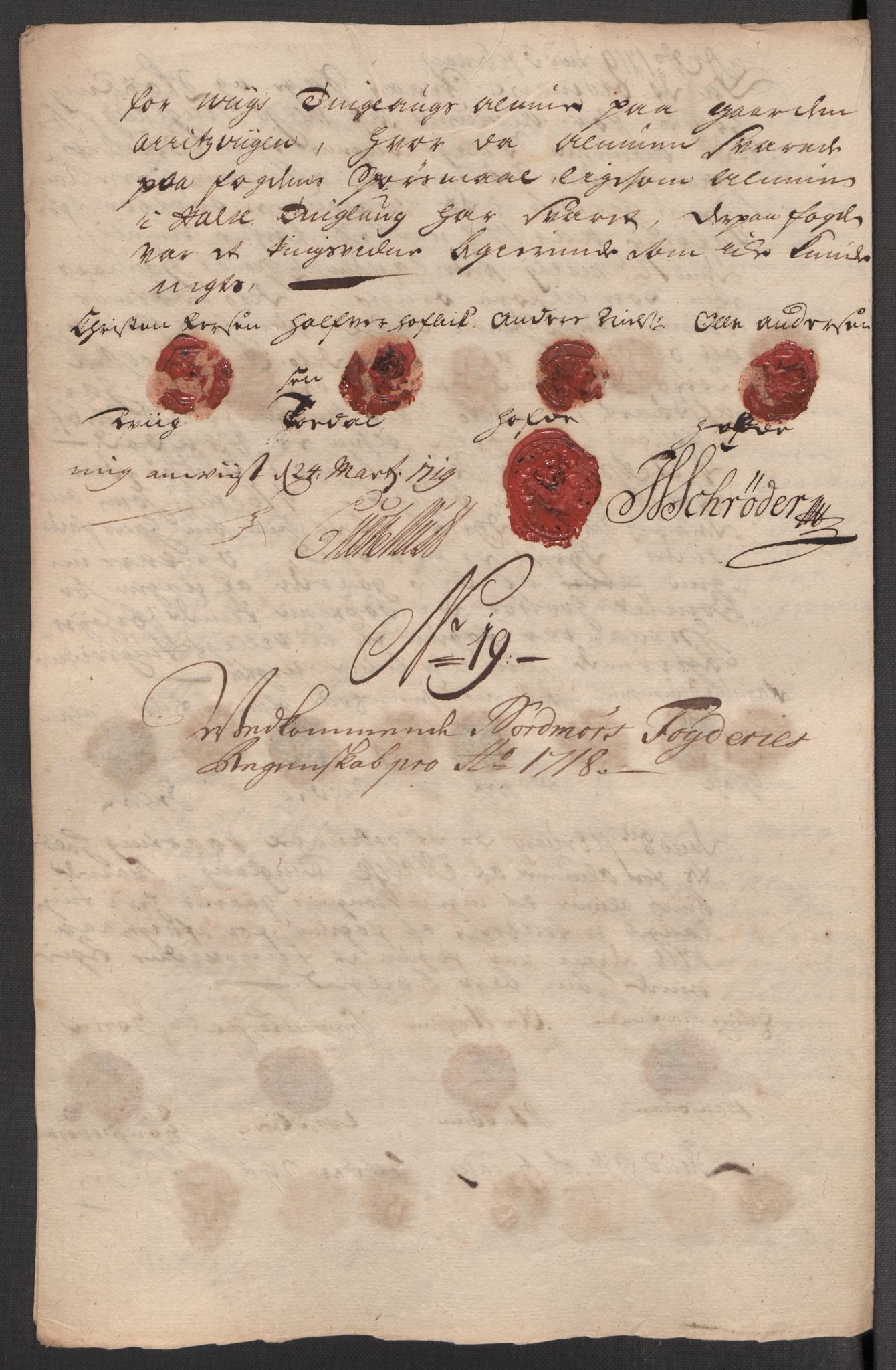 Rentekammeret inntil 1814, Reviderte regnskaper, Fogderegnskap, RA/EA-4092/R56/L3751: Fogderegnskap Nordmøre, 1718, p. 170