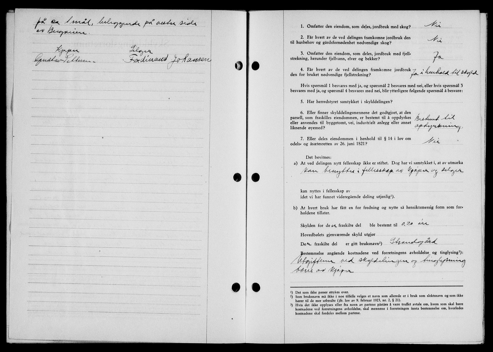 Lofoten sorenskriveri, SAT/A-0017/1/2/2C/L0012a: Mortgage book no. 12a, 1943-1944, Diary no: : 717/1944