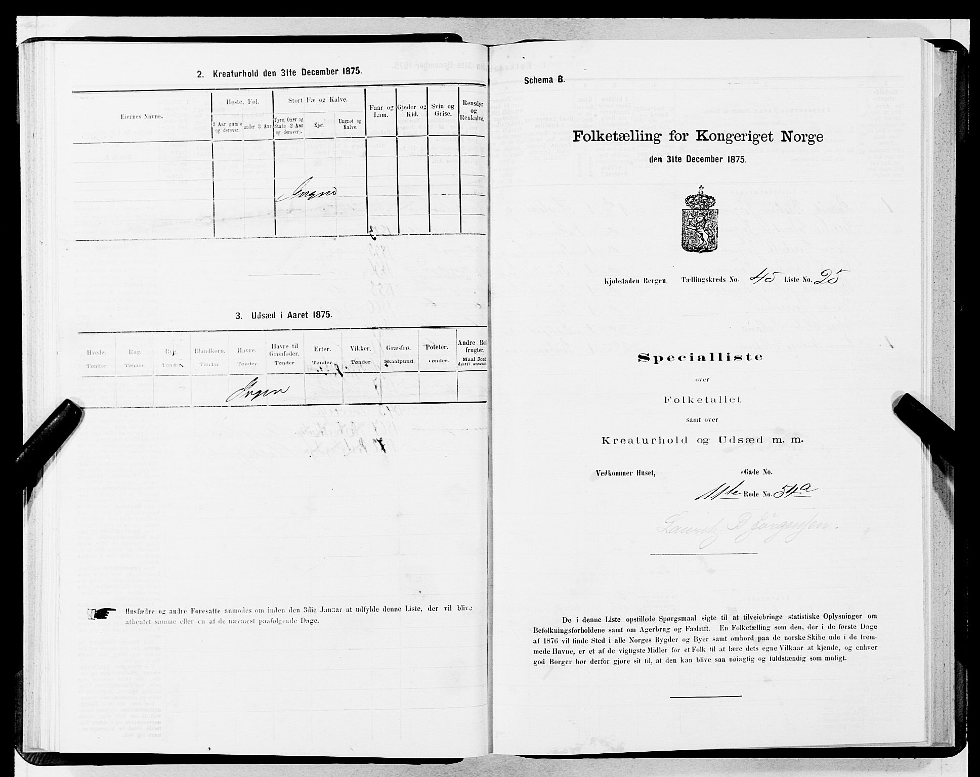 SAB, 1875 census for 1301 Bergen, 1875, p. 2381