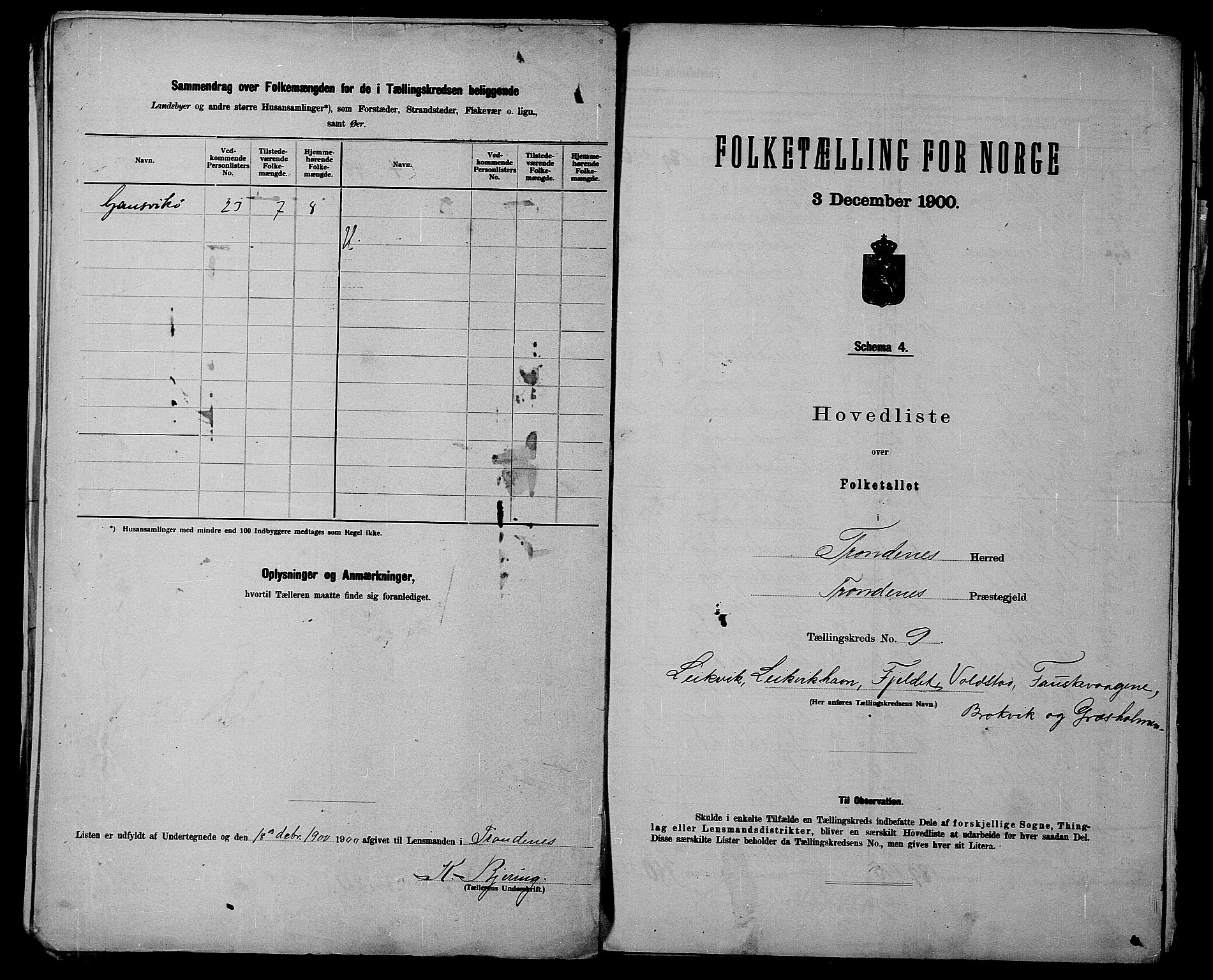 SATØ, 1900 census for Trondenes, 1900, p. 26