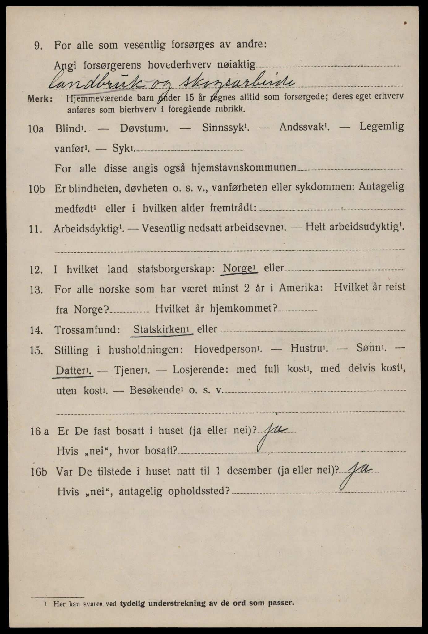 SAKO, 1920 census for Nissedal, 1920, p. 1832