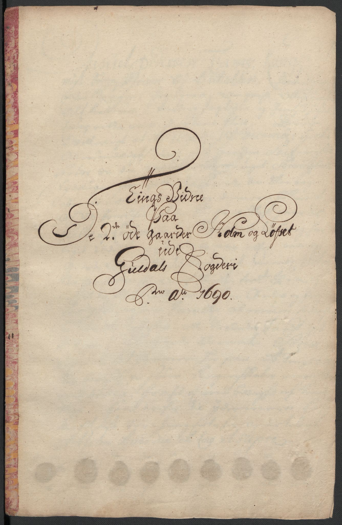 Rentekammeret inntil 1814, Reviderte regnskaper, Fogderegnskap, RA/EA-4092/R59/L3940: Fogderegnskap Gauldal, 1689-1690, p. 412