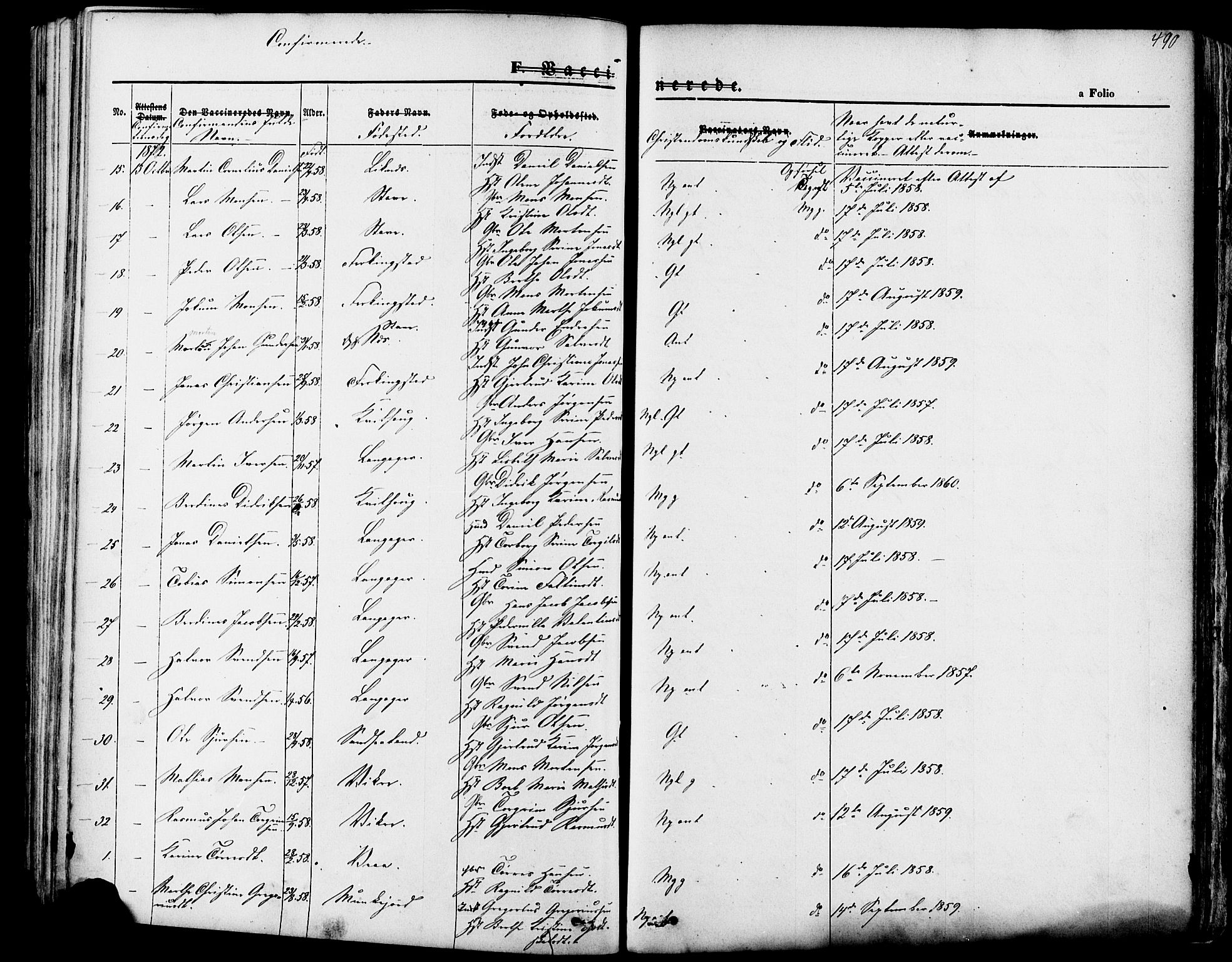 Skudenes sokneprestkontor, AV/SAST-A -101849/H/Ha/Haa/L0006: Parish register (official) no. A 4, 1864-1881, p. 490