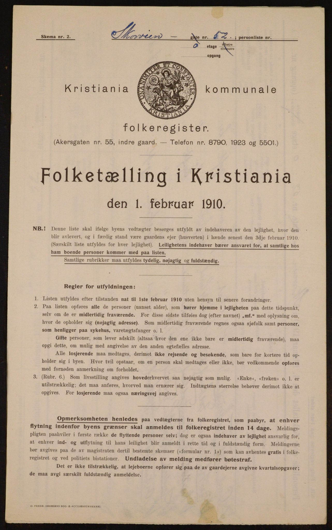 OBA, Municipal Census 1910 for Kristiania, 1910, p. 92427