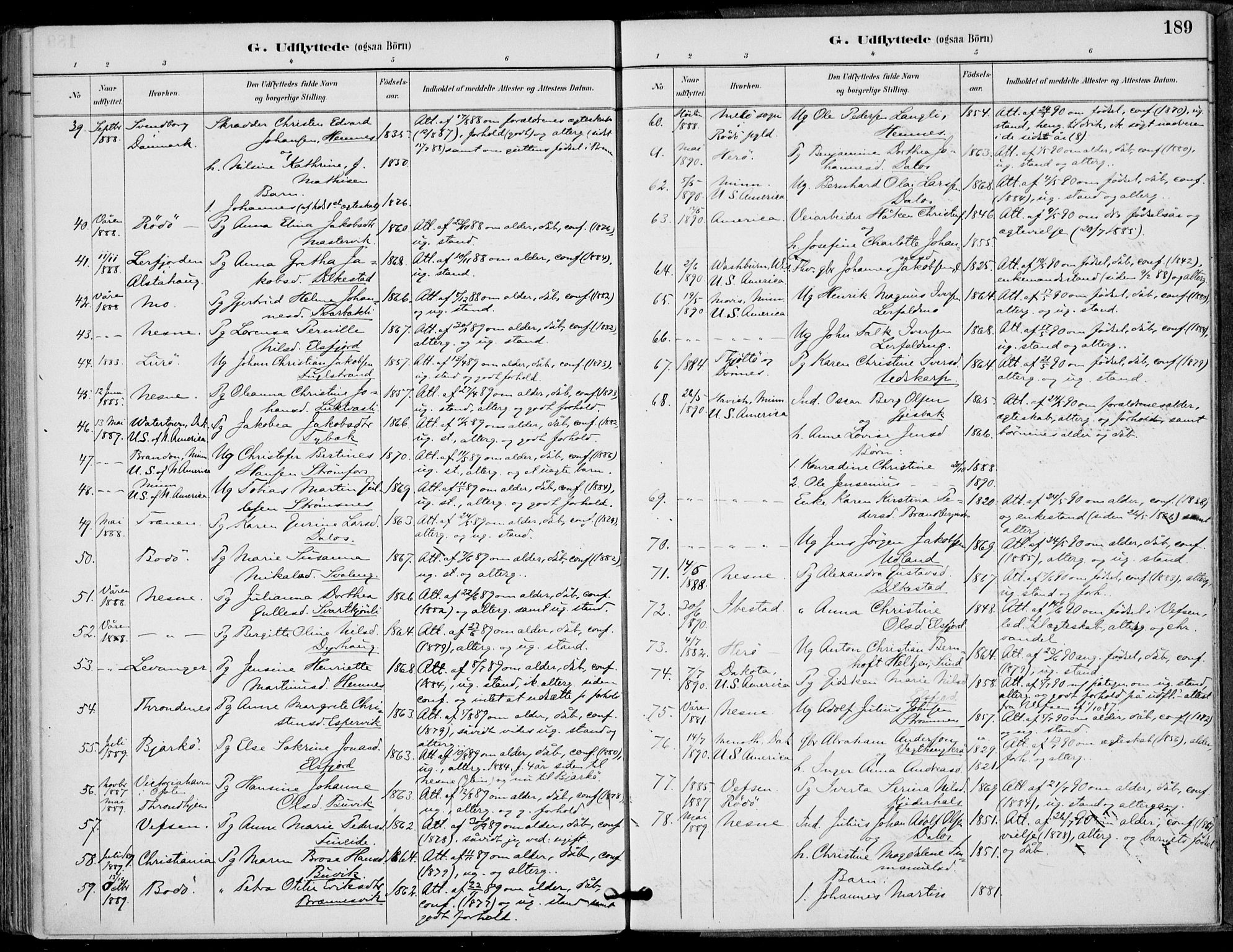 Ministerialprotokoller, klokkerbøker og fødselsregistre - Nordland, AV/SAT-A-1459/825/L0362: Parish register (official) no. 825A16, 1886-1908, p. 189