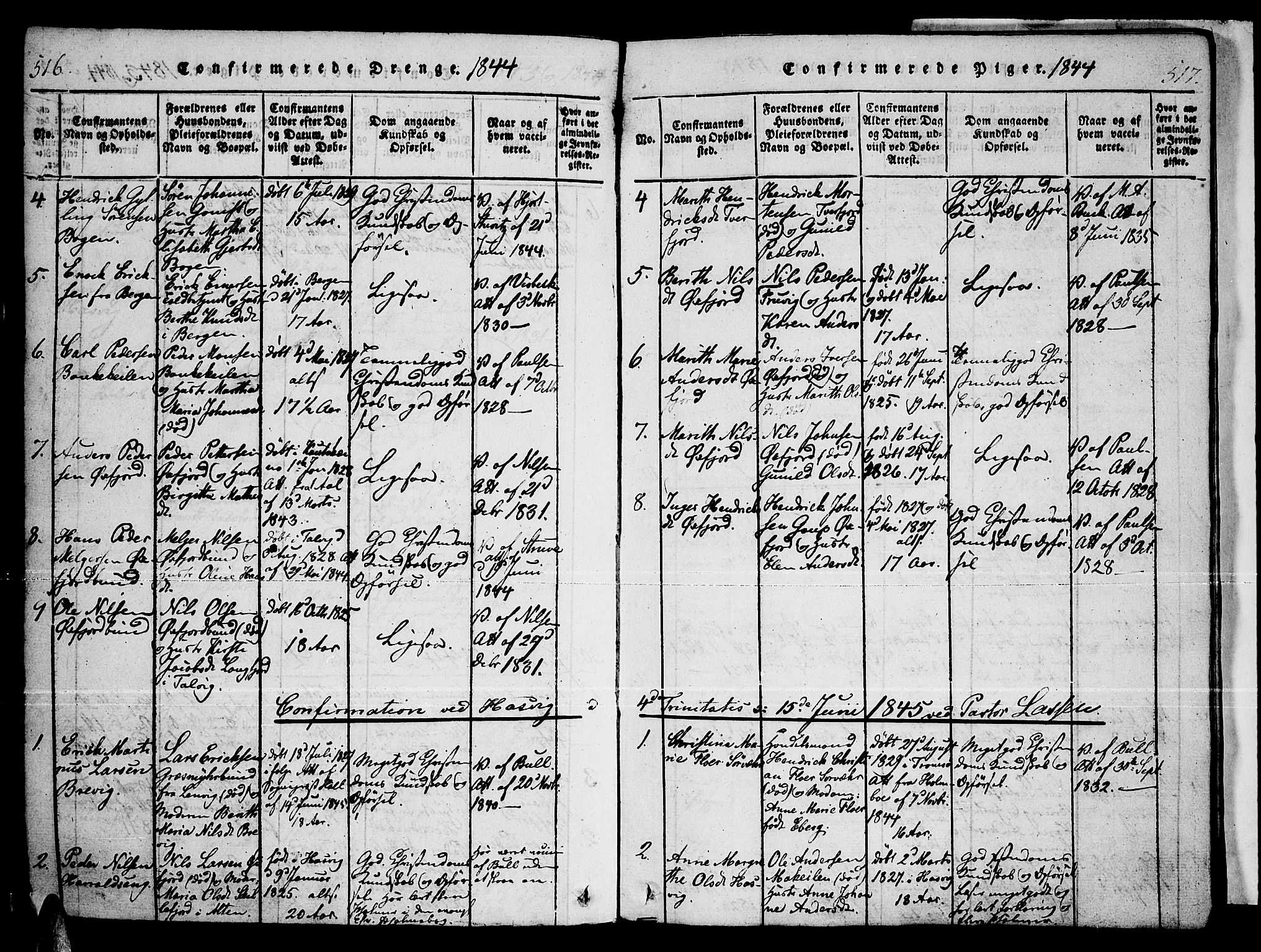 Loppa sokneprestkontor, SATØ/S-1339/H/Ha/L0003kirke: Parish register (official) no. 3, 1820-1848, p. 516-517