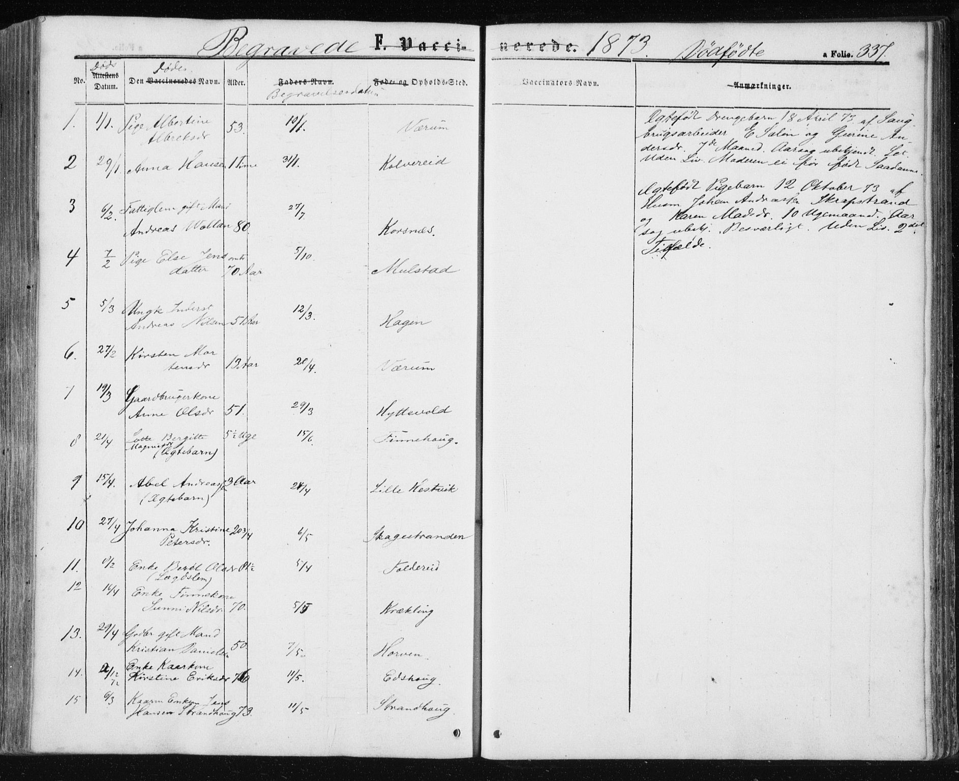 Ministerialprotokoller, klokkerbøker og fødselsregistre - Nord-Trøndelag, SAT/A-1458/780/L0641: Parish register (official) no. 780A06, 1857-1874, p. 337