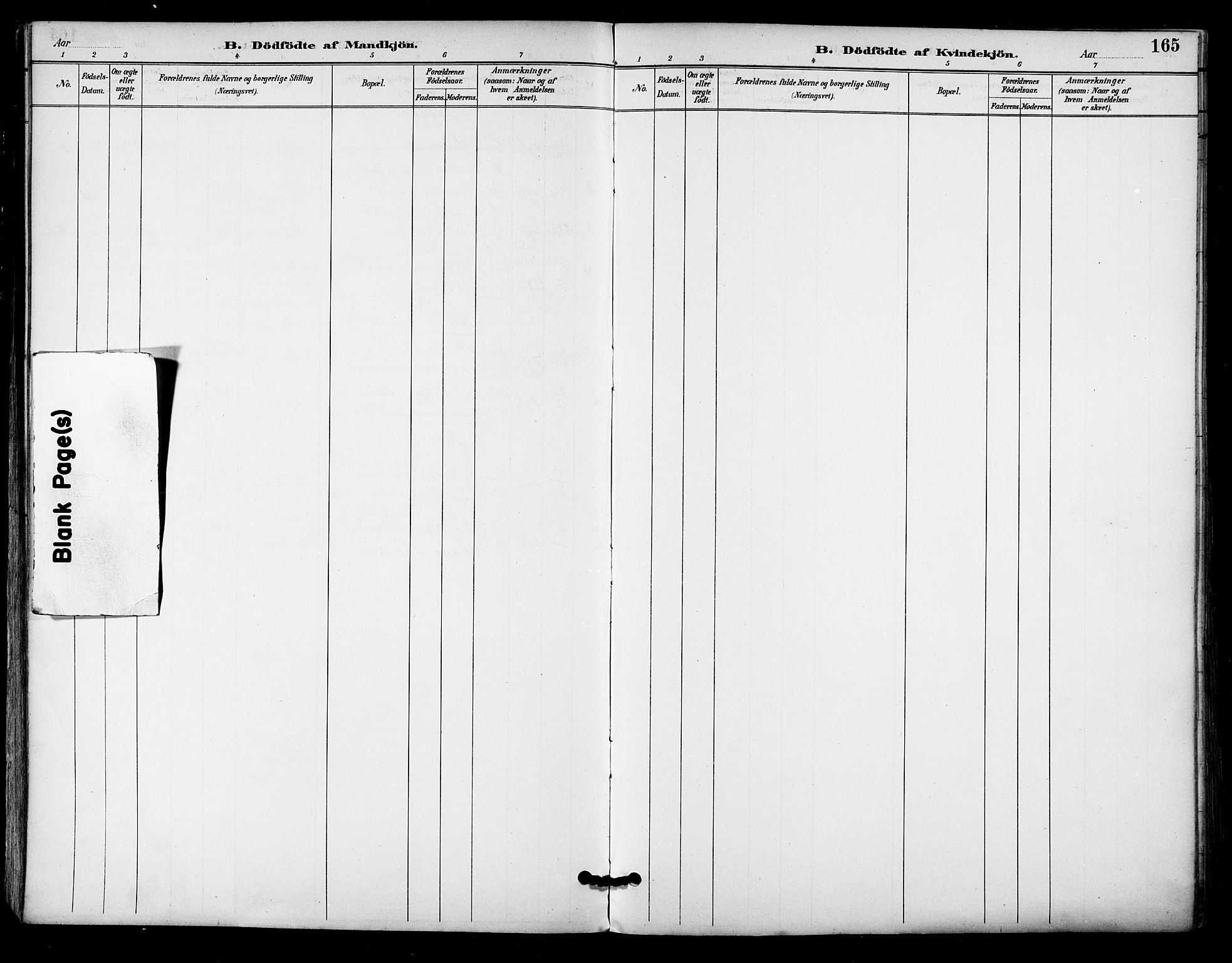 Ministerialprotokoller, klokkerbøker og fødselsregistre - Nordland, AV/SAT-A-1459/805/L0101: Parish register (official) no. 805A07, 1892-1899, p. 165