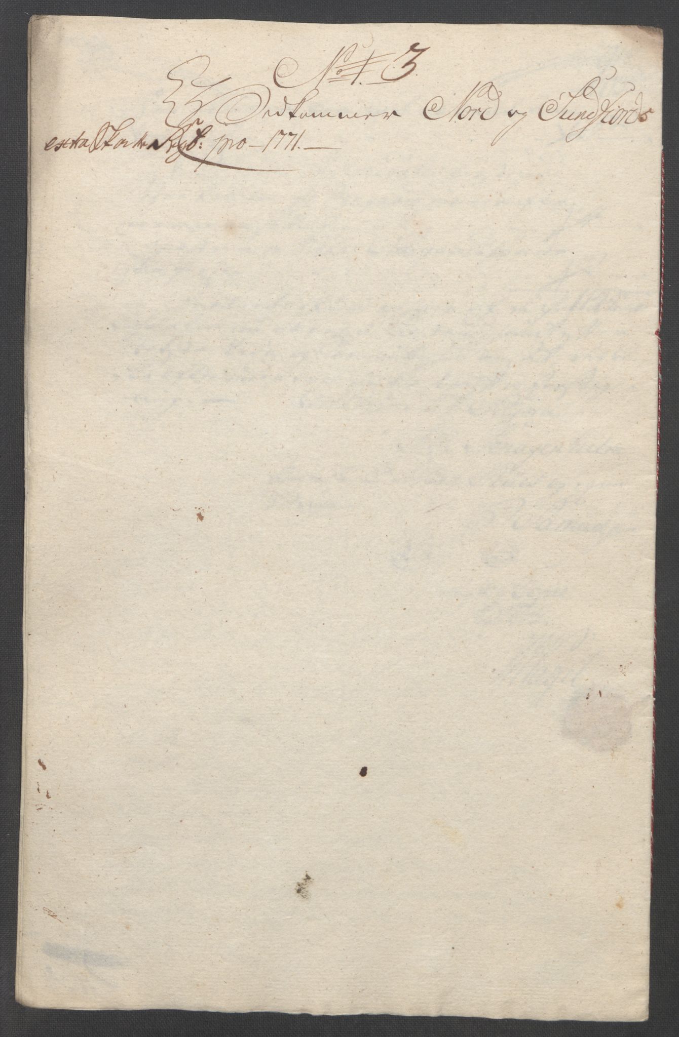 Rentekammeret inntil 1814, Reviderte regnskaper, Fogderegnskap, RA/EA-4092/R53/L3550: Ekstraskatten Sunn- og Nordfjord, 1762-1771, p. 353