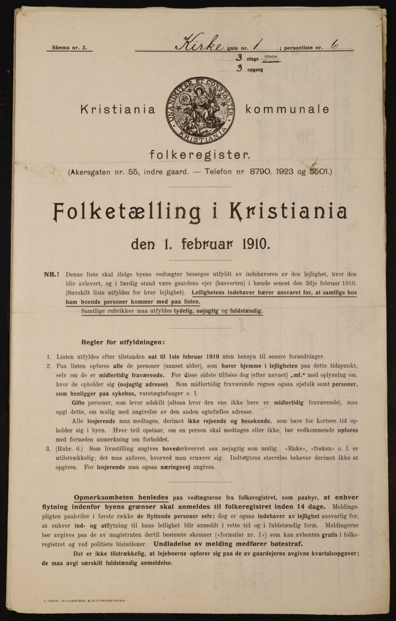 OBA, Municipal Census 1910 for Kristiania, 1910, p. 48189