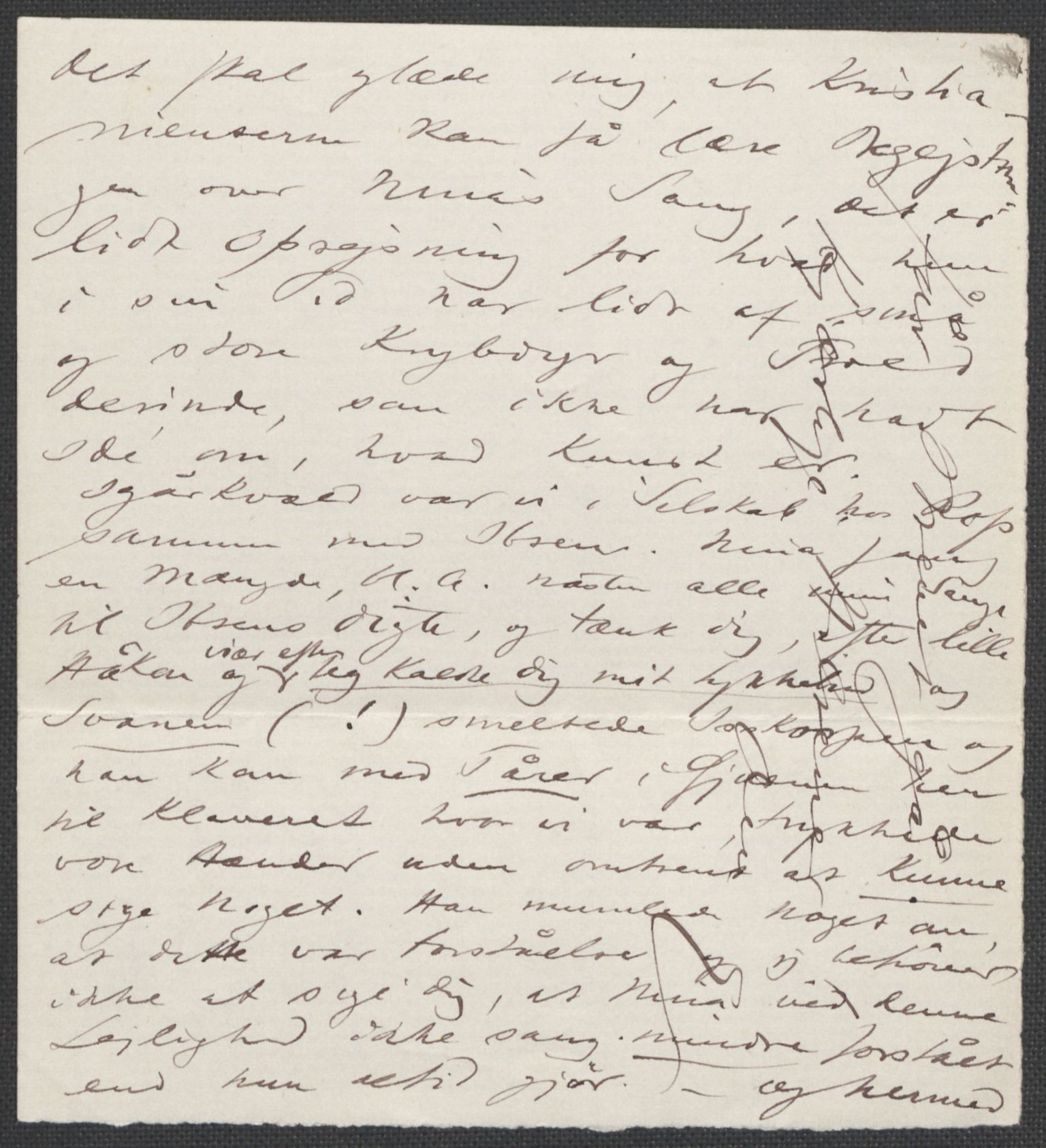 Beyer, Frants, AV/RA-PA-0132/F/L0001: Brev fra Edvard Grieg til Frantz Beyer og "En del optegnelser som kan tjene til kommentar til brevene" av Marie Beyer, 1872-1907, p. 105