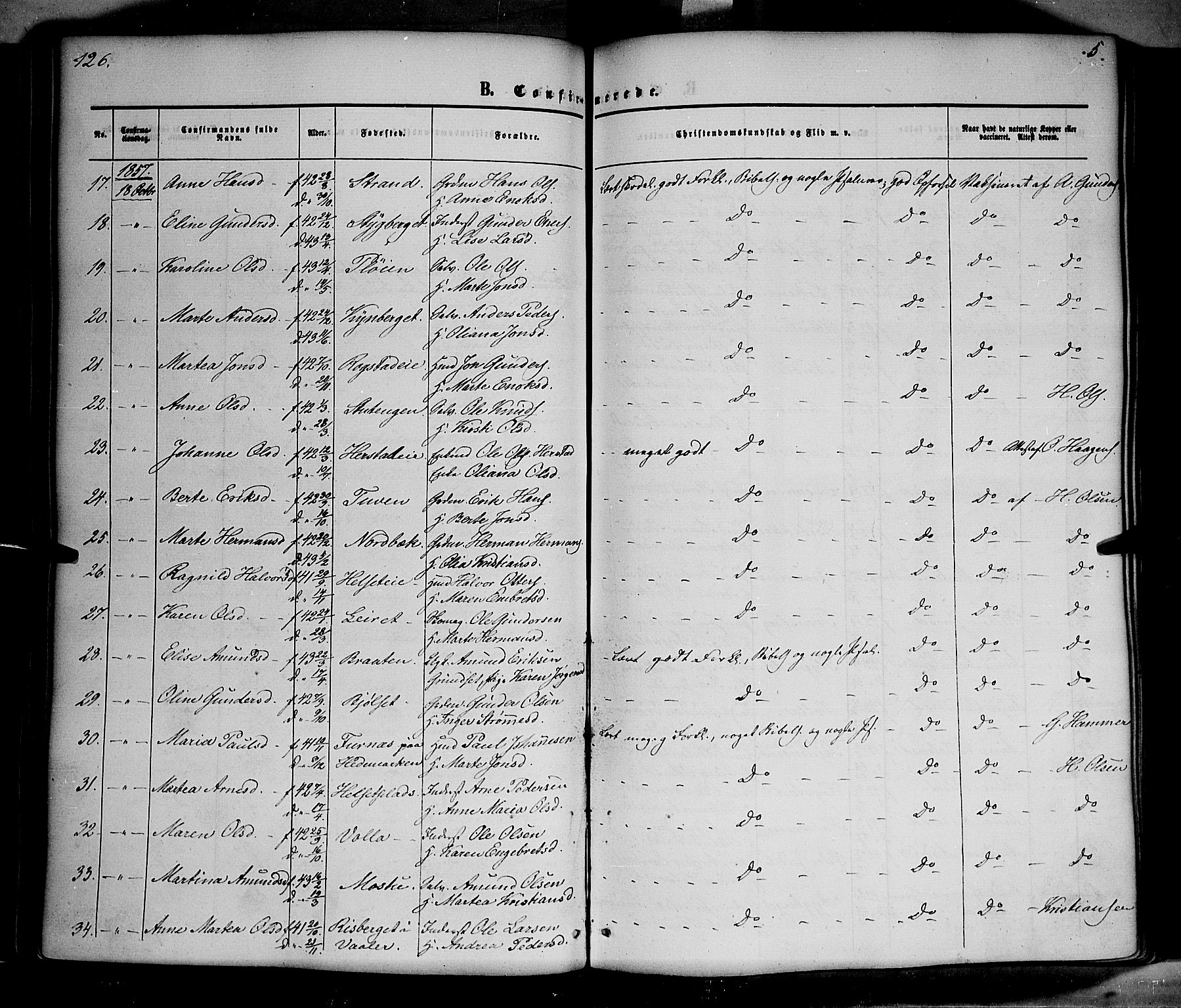 Elverum prestekontor, SAH/PREST-044/H/Ha/Haa/L0010: Parish register (official) no. 10, 1857-1868, p. 126