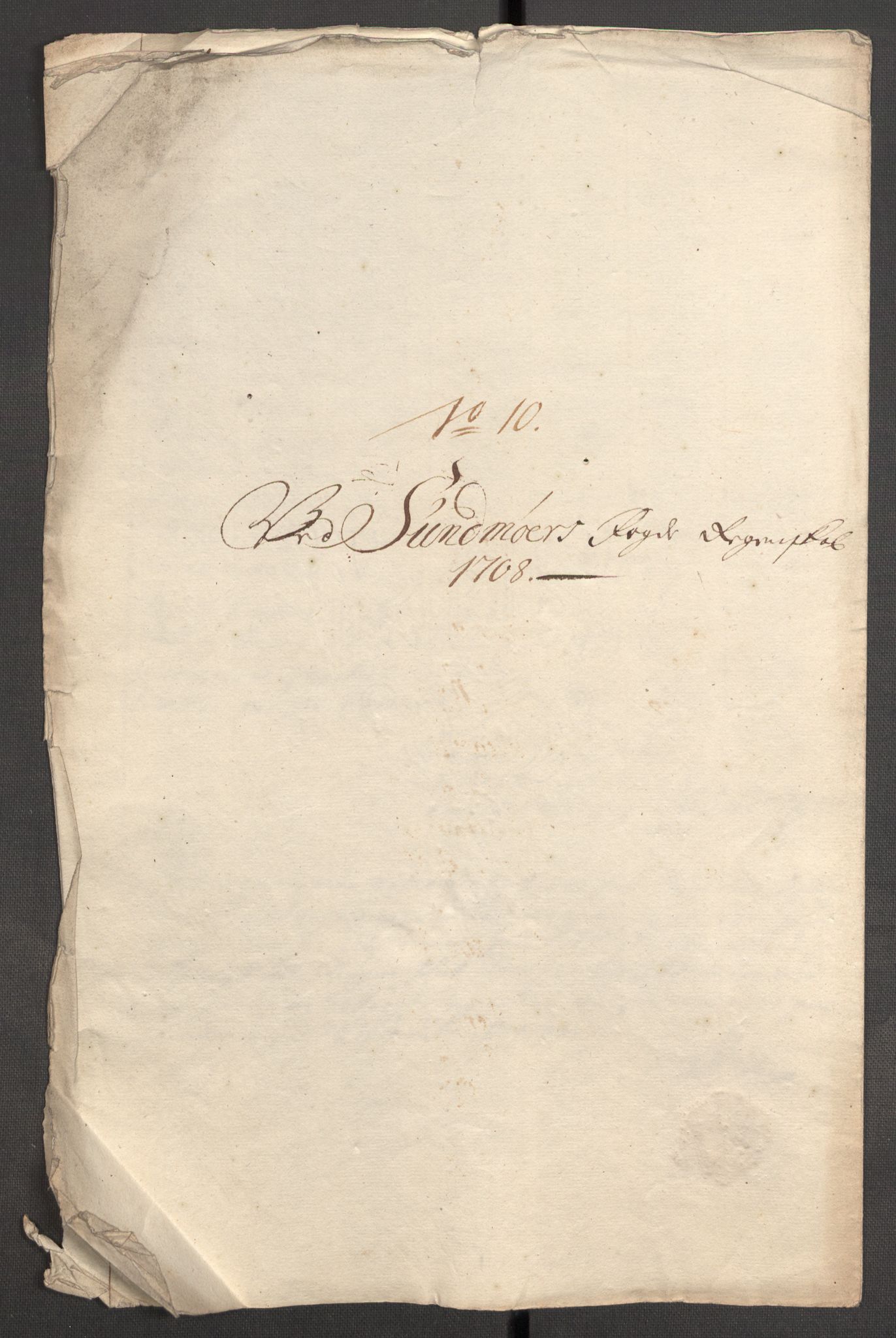 Rentekammeret inntil 1814, Reviderte regnskaper, Fogderegnskap, AV/RA-EA-4092/R54/L3562: Fogderegnskap Sunnmøre, 1708-1709, p. 142