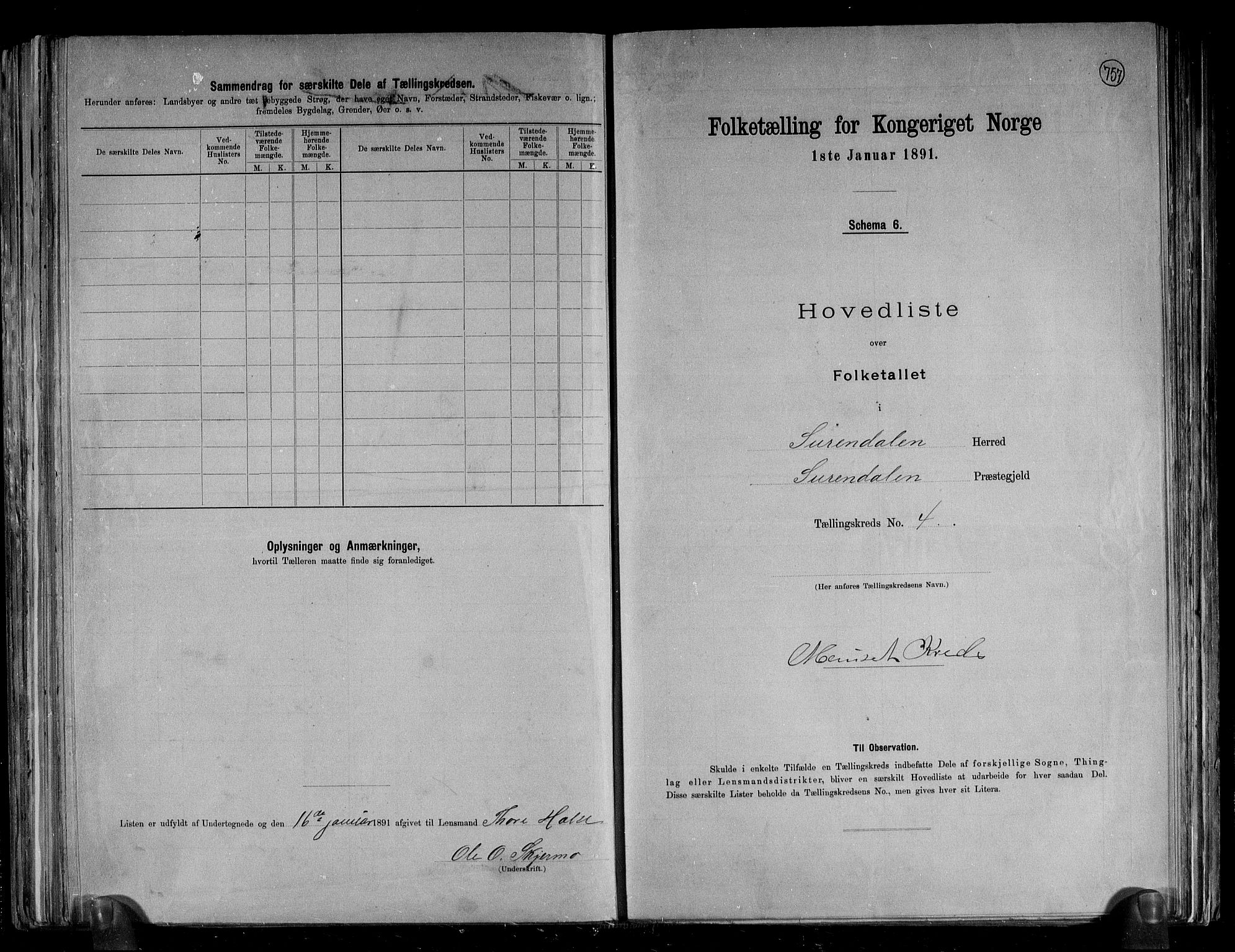 RA, 1891 census for 1566 Surnadal, 1891, p. 10