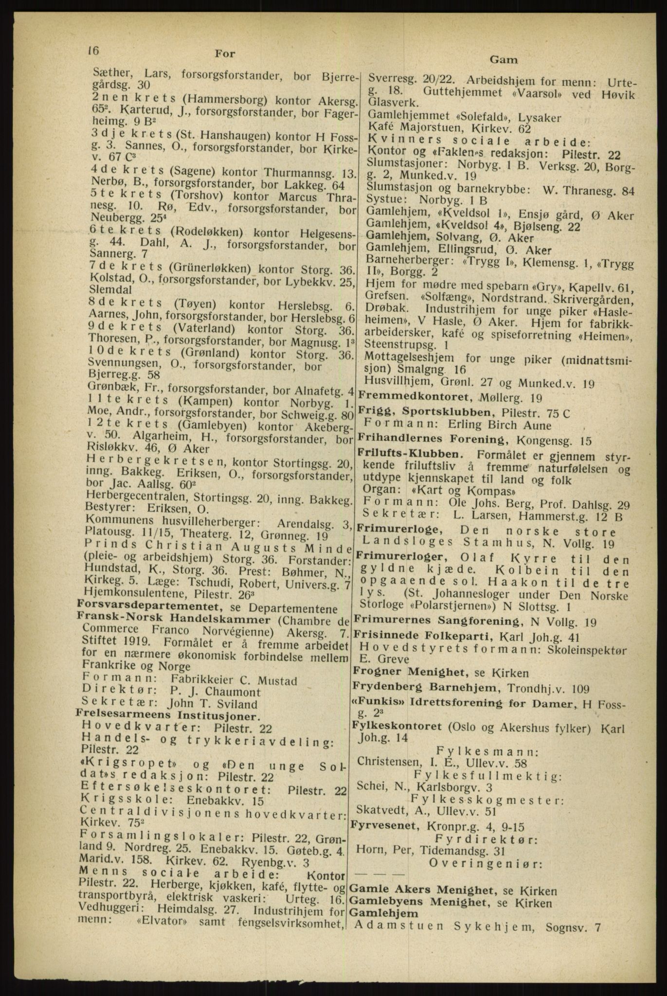 Kristiania/Oslo adressebok, PUBL/-, 1933, p. 16