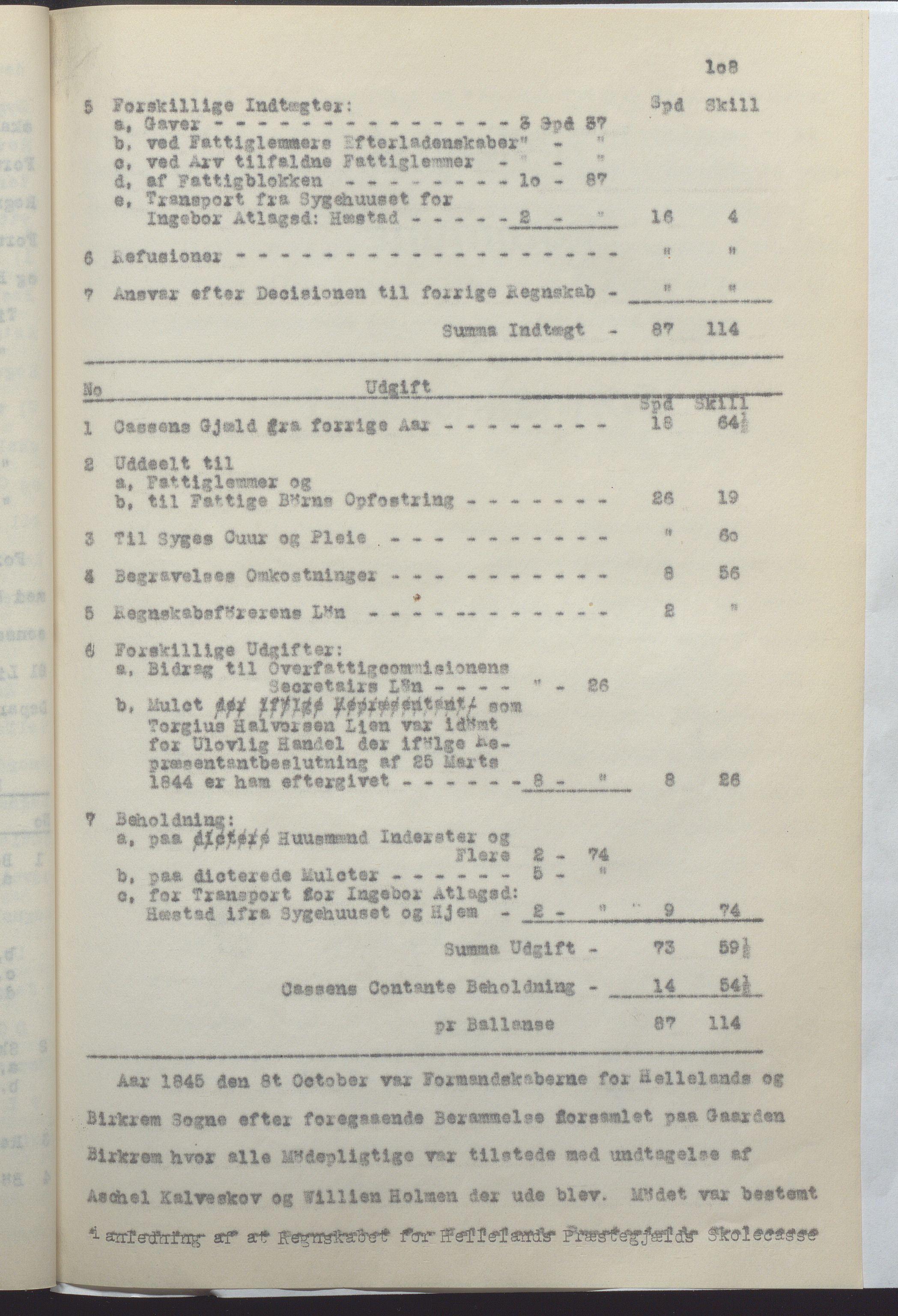 Helleland kommune - Formannskapet, IKAR/K-100479/A/Ab/L0001: Avskrift av møtebok, 1837-1866, p. 108