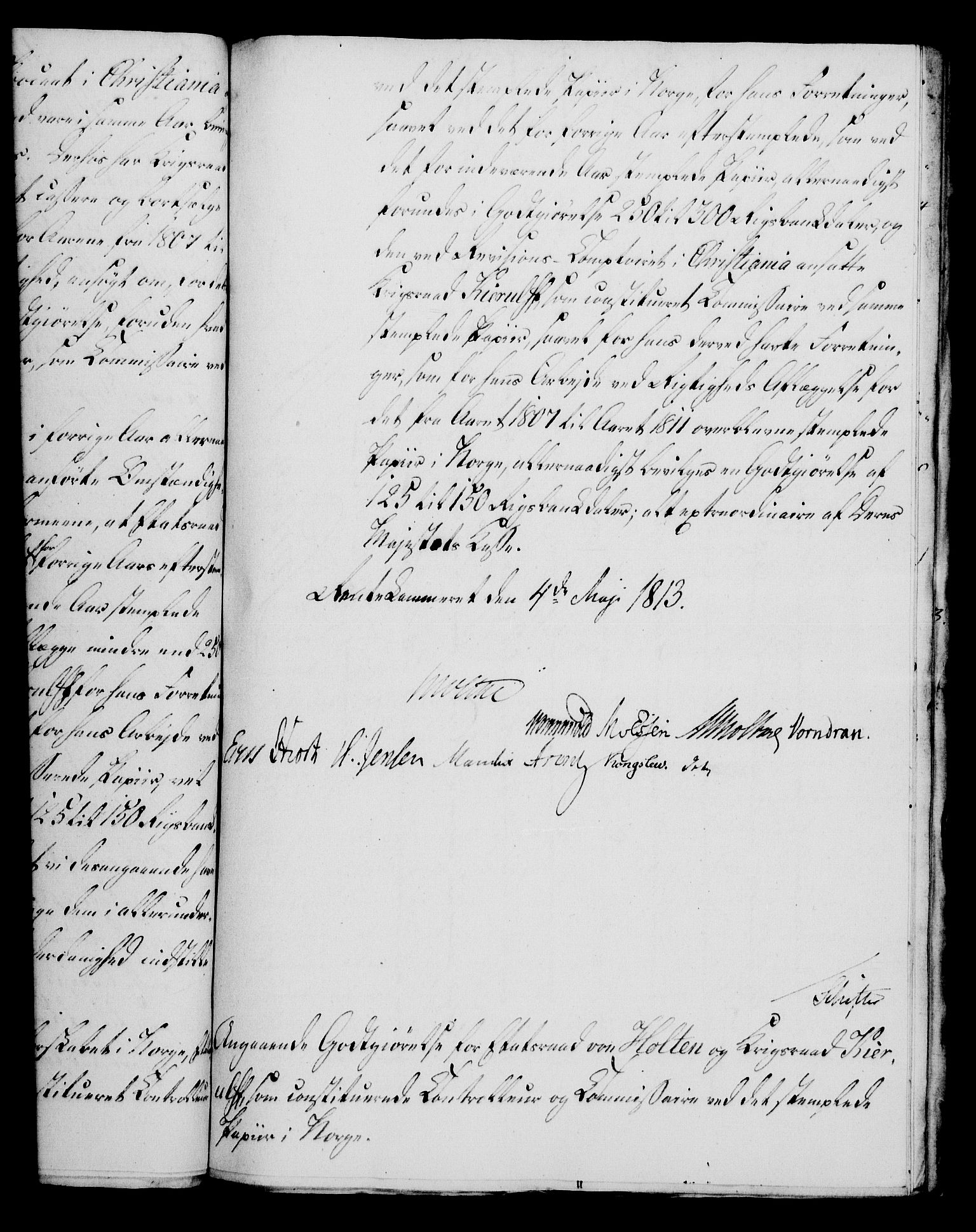 Rentekammeret, Kammerkanselliet, RA/EA-3111/G/Gf/Gfa/L0095: Norsk relasjons- og resolusjonsprotokoll (merket RK 52.95), 1813-1814, p. 267