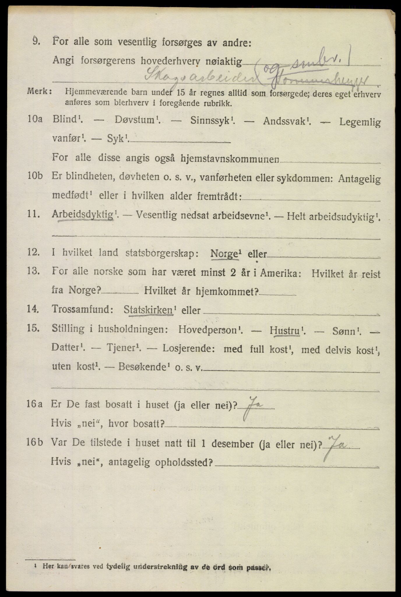 SAH, 1920 census for Torpa, 1920, p. 3482