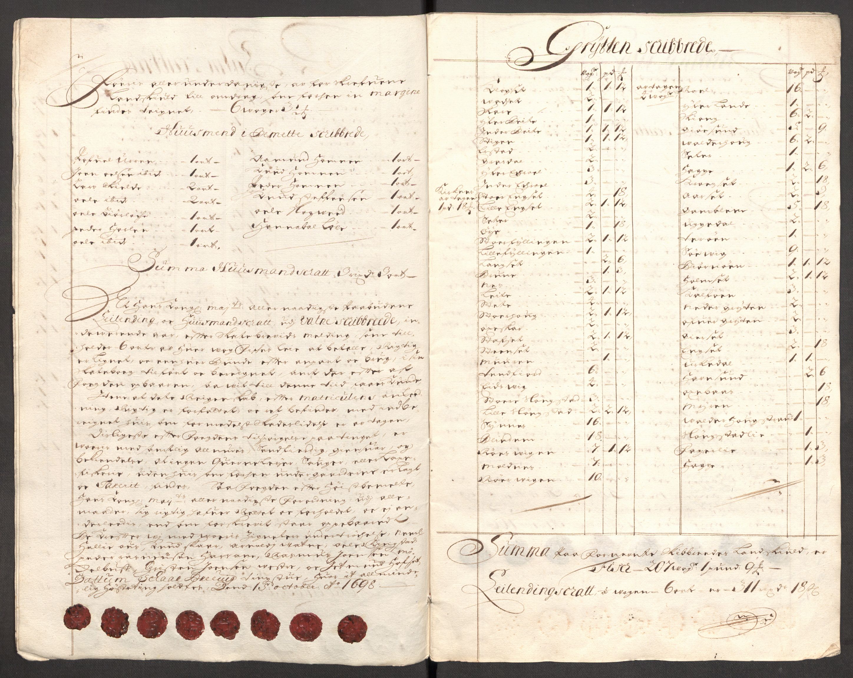 Rentekammeret inntil 1814, Reviderte regnskaper, Fogderegnskap, AV/RA-EA-4092/R54/L3556: Fogderegnskap Sunnmøre, 1696-1698, p. 298