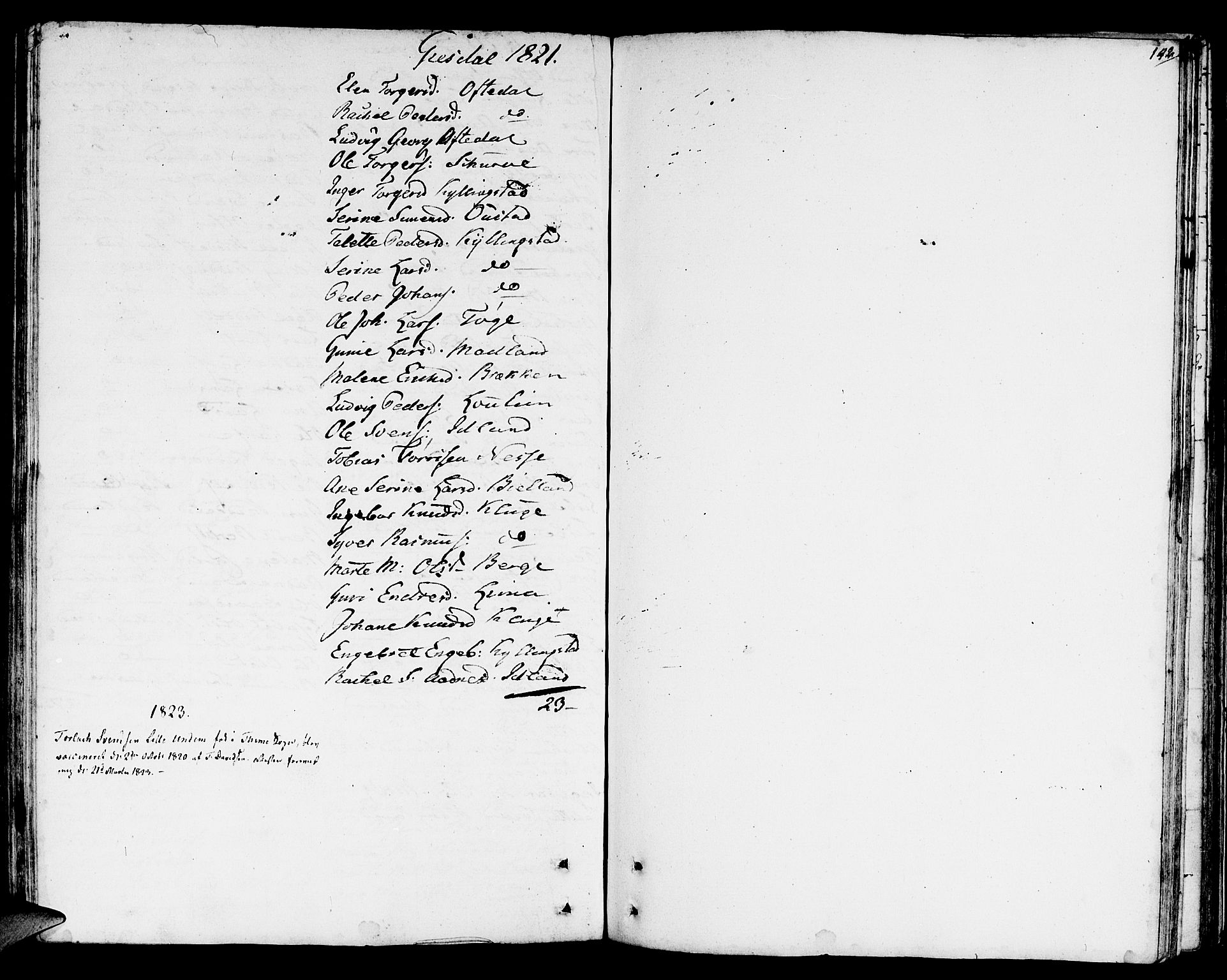 Lye sokneprestkontor, SAST/A-101794/001/30BA/L0002: Parish register (official) no. A 2, 1799-1817, p. 142