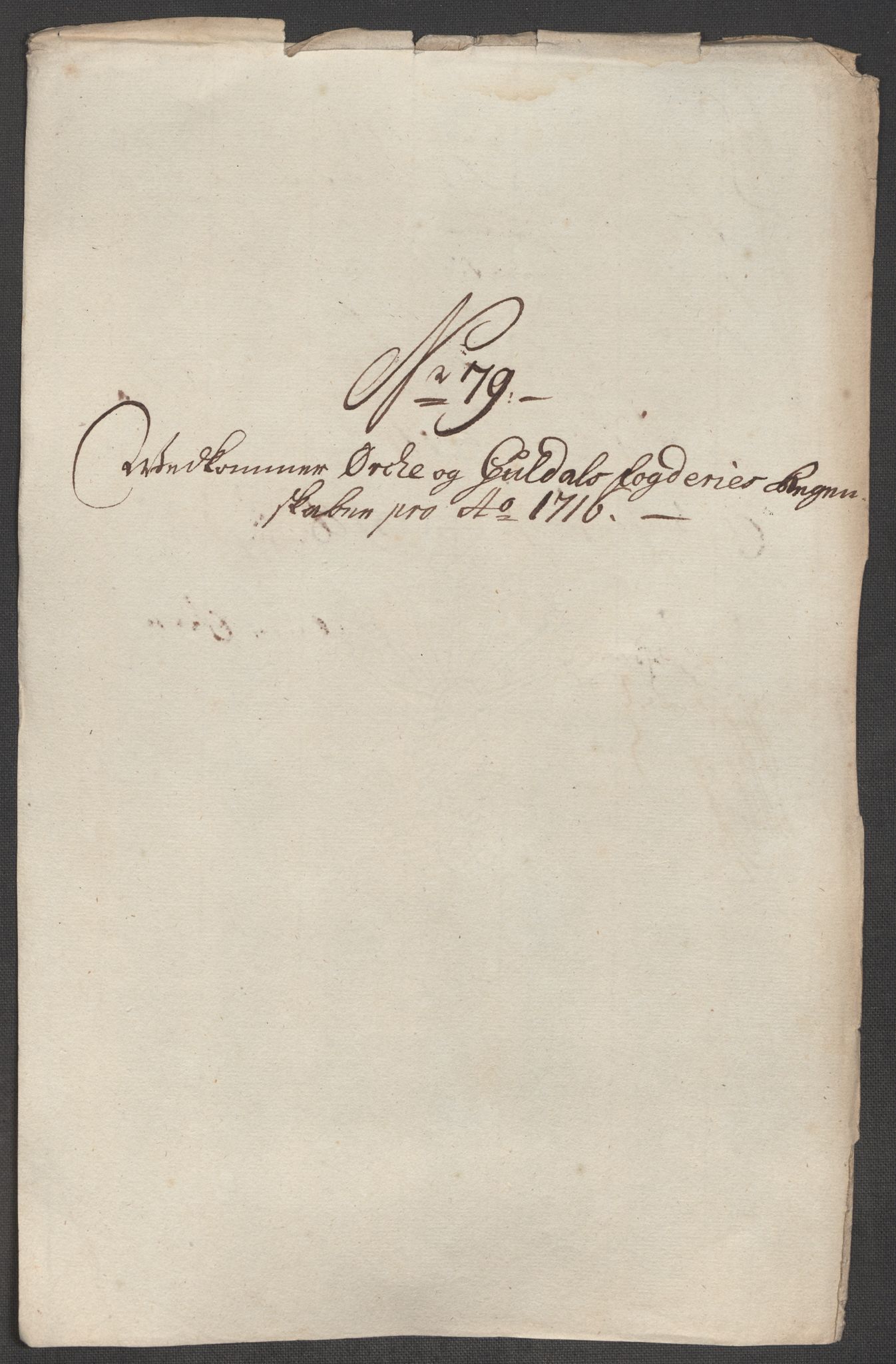 Rentekammeret inntil 1814, Reviderte regnskaper, Fogderegnskap, AV/RA-EA-4092/R60/L3968: Fogderegnskap Orkdal og Gauldal, 1716, p. 198