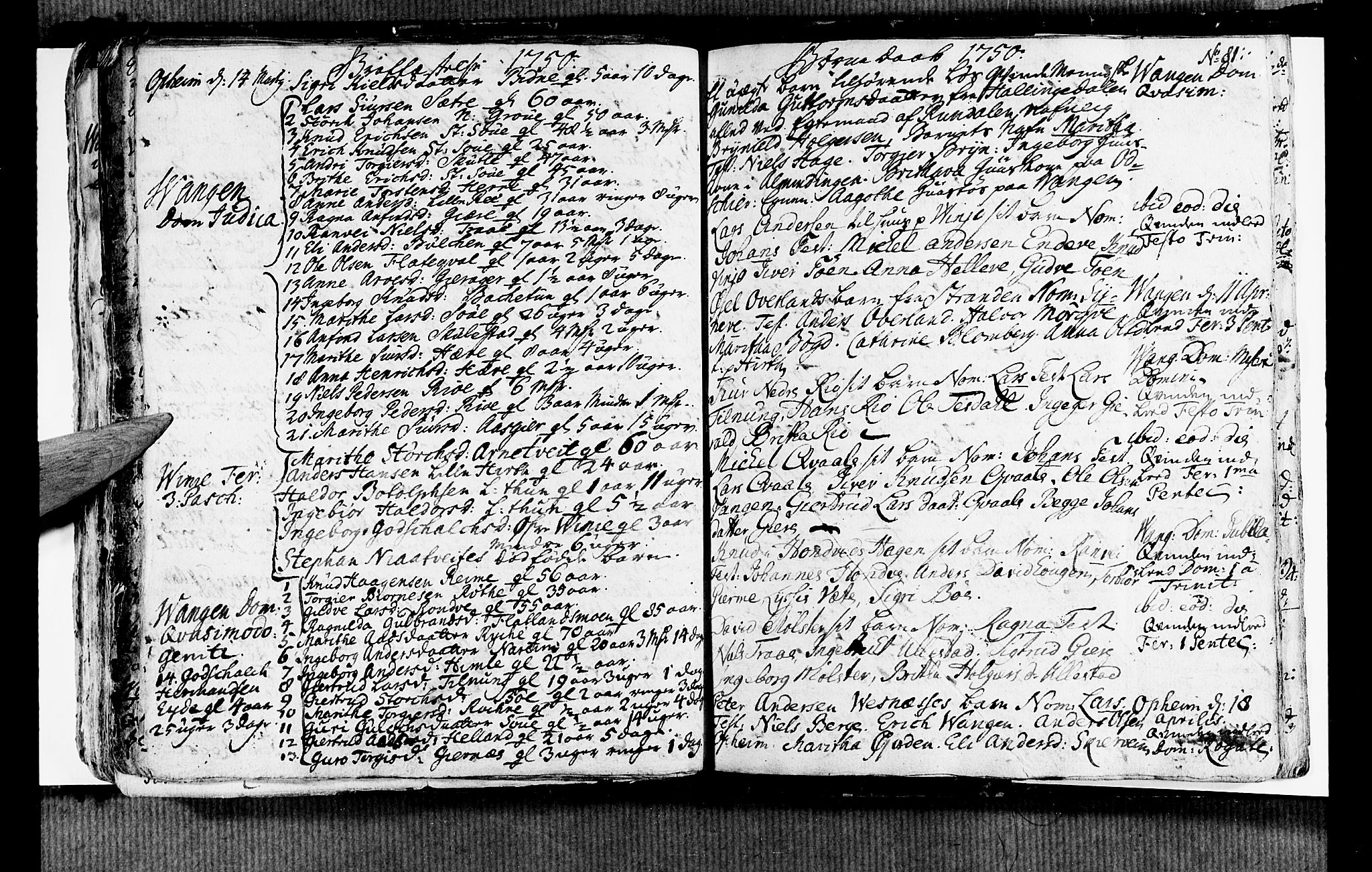 Voss sokneprestembete, AV/SAB-A-79001/H/Haa: Parish register (official) no. A 6, 1744-1752, p. 81