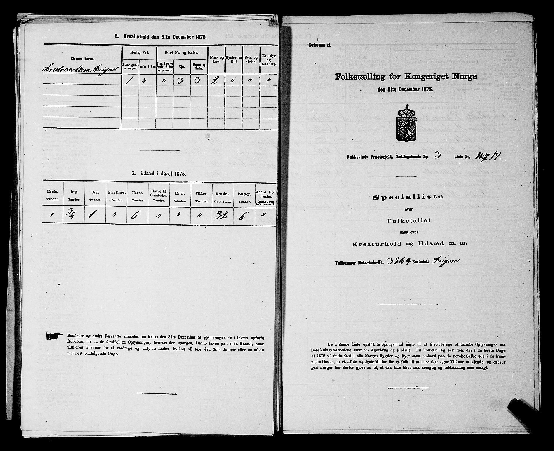 RA, 1875 census for 0128P Rakkestad, 1875, p. 521