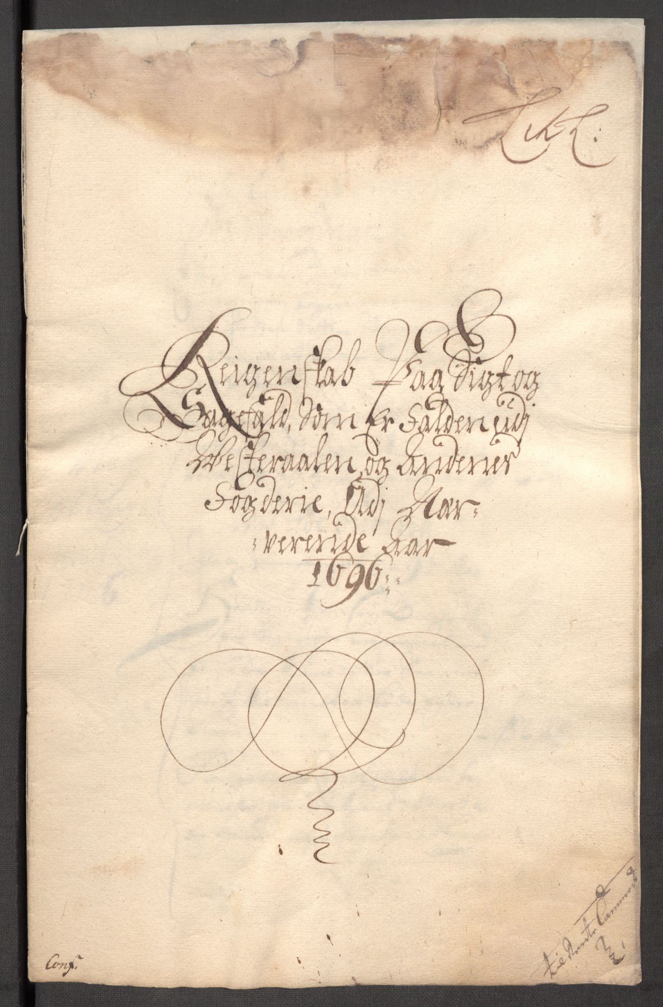 Rentekammeret inntil 1814, Reviderte regnskaper, Fogderegnskap, AV/RA-EA-4092/R67/L4678: Fogderegnskap Vesterålen, Andenes og Lofoten, 1696-1708, p. 123