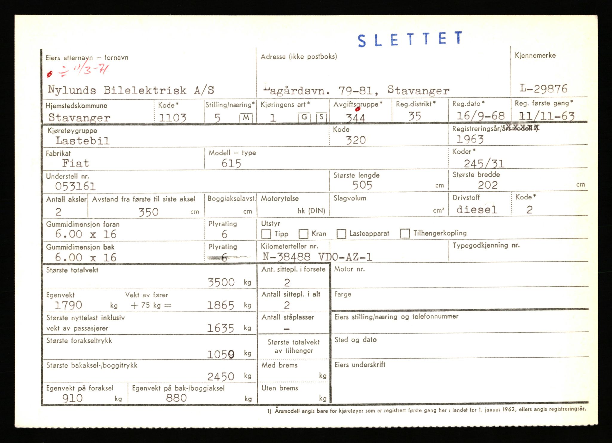 Stavanger trafikkstasjon, AV/SAST-A-101942/0/F/L0048: L-29100 - L-29899, 1930-1971, p. 2081