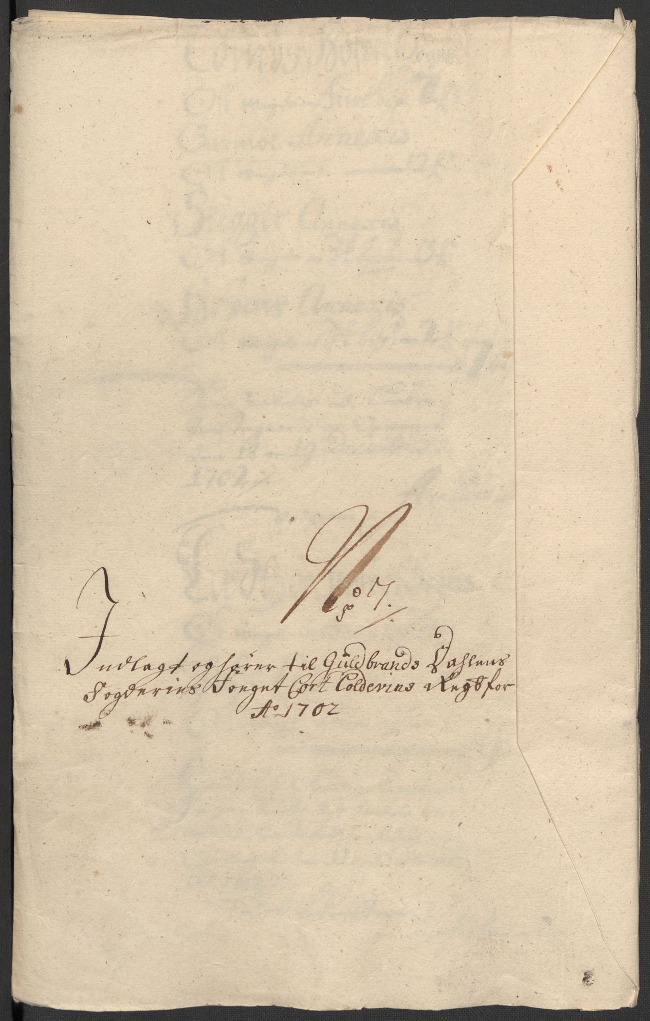 Rentekammeret inntil 1814, Reviderte regnskaper, Fogderegnskap, AV/RA-EA-4092/R17/L1175: Fogderegnskap Gudbrandsdal, 1702, p. 110