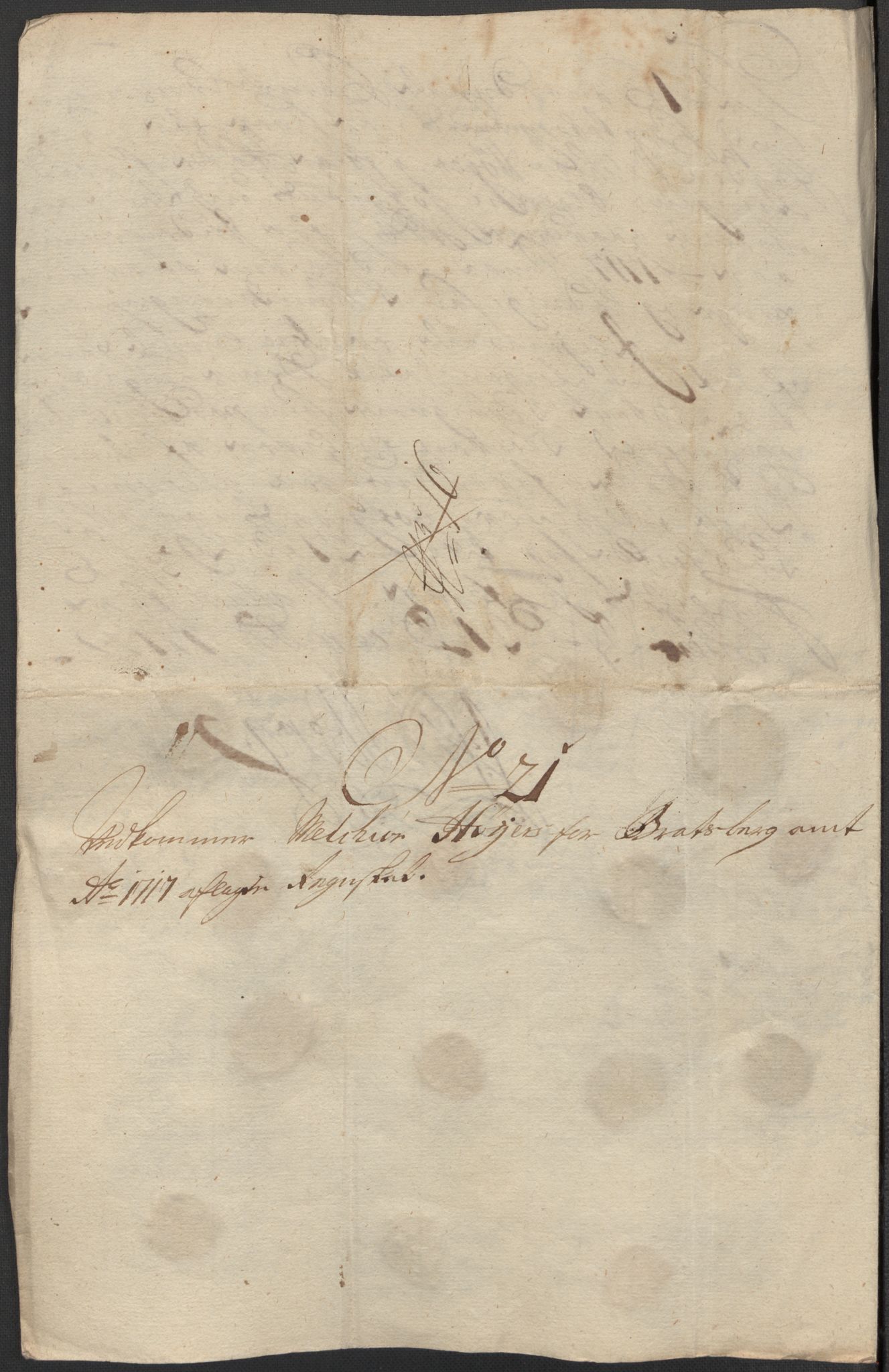 Rentekammeret inntil 1814, Reviderte regnskaper, Fogderegnskap, AV/RA-EA-4092/R36/L2129: Fogderegnskap Øvre og Nedre Telemark og Bamble, 1717, p. 386