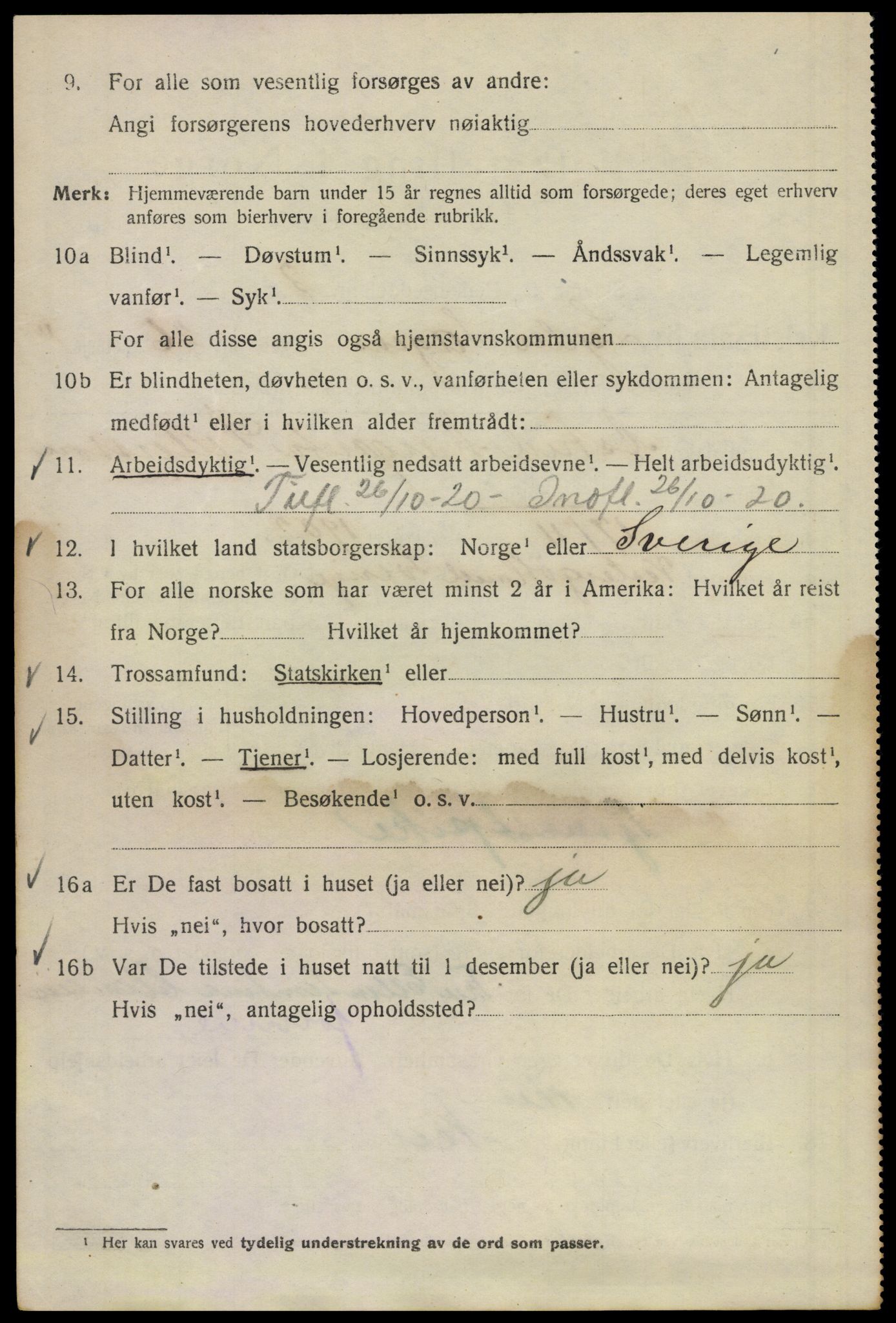 SAO, 1920 census for Kristiania, 1920, p. 366898