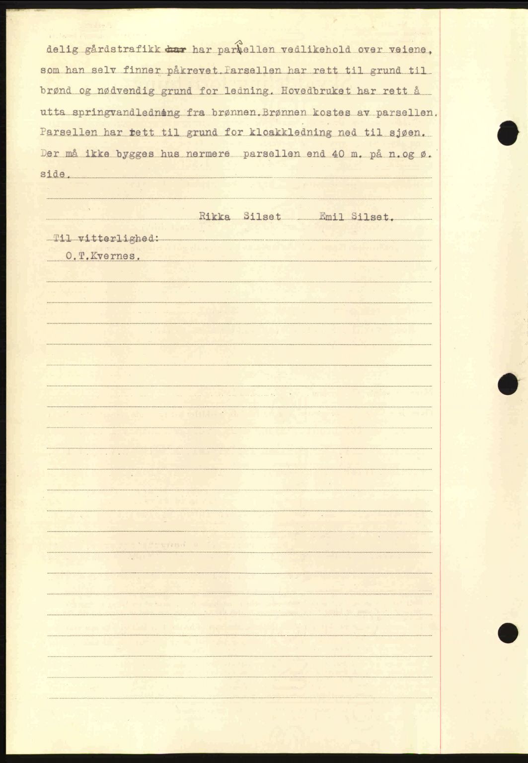 Nordmøre sorenskriveri, AV/SAT-A-4132/1/2/2Ca: Mortgage book no. A88, 1940-1940, Diary no: : 1412/1940