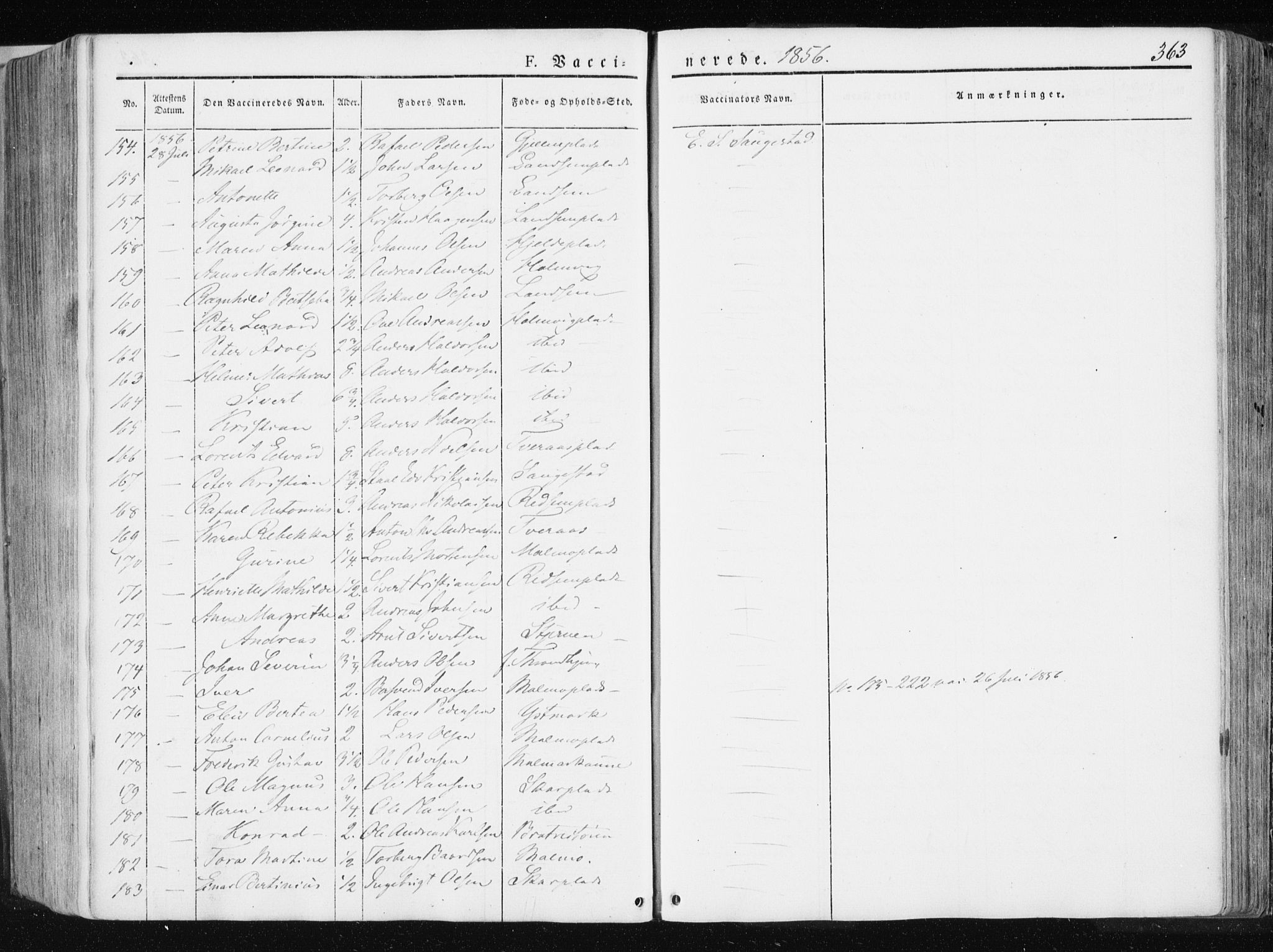 Ministerialprotokoller, klokkerbøker og fødselsregistre - Nord-Trøndelag, AV/SAT-A-1458/741/L0393: Parish register (official) no. 741A07, 1849-1863, p. 363