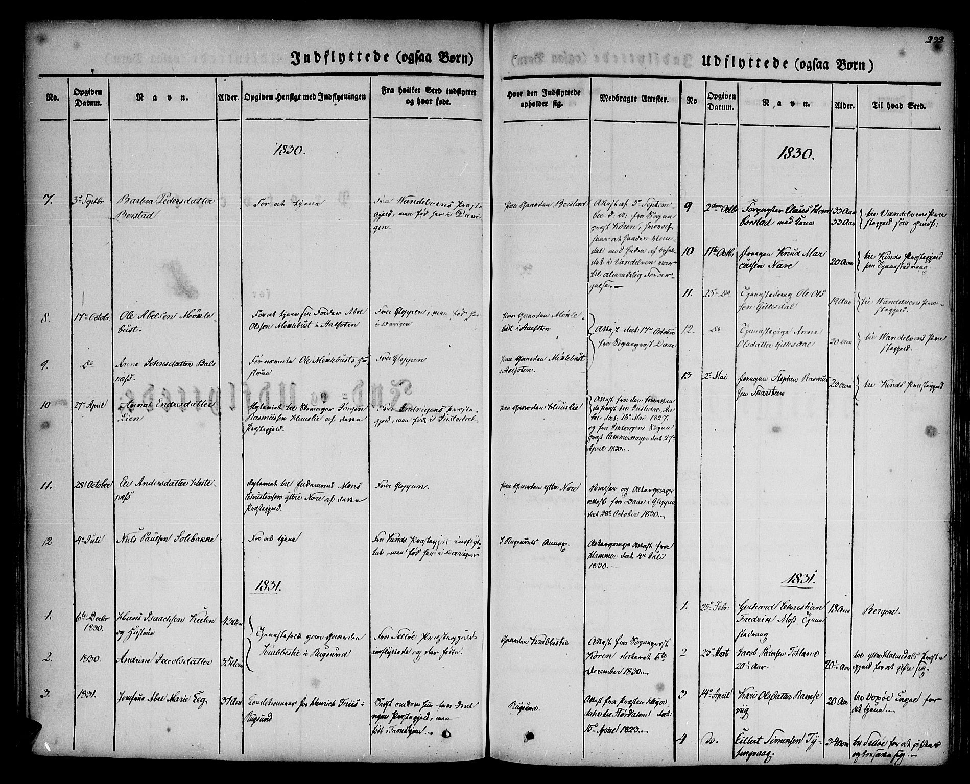 Davik sokneprestembete, AV/SAB-A-79701/H/Haa/Haaa/L0004: Parish register (official) no. A 4, 1830-1849, p. 292